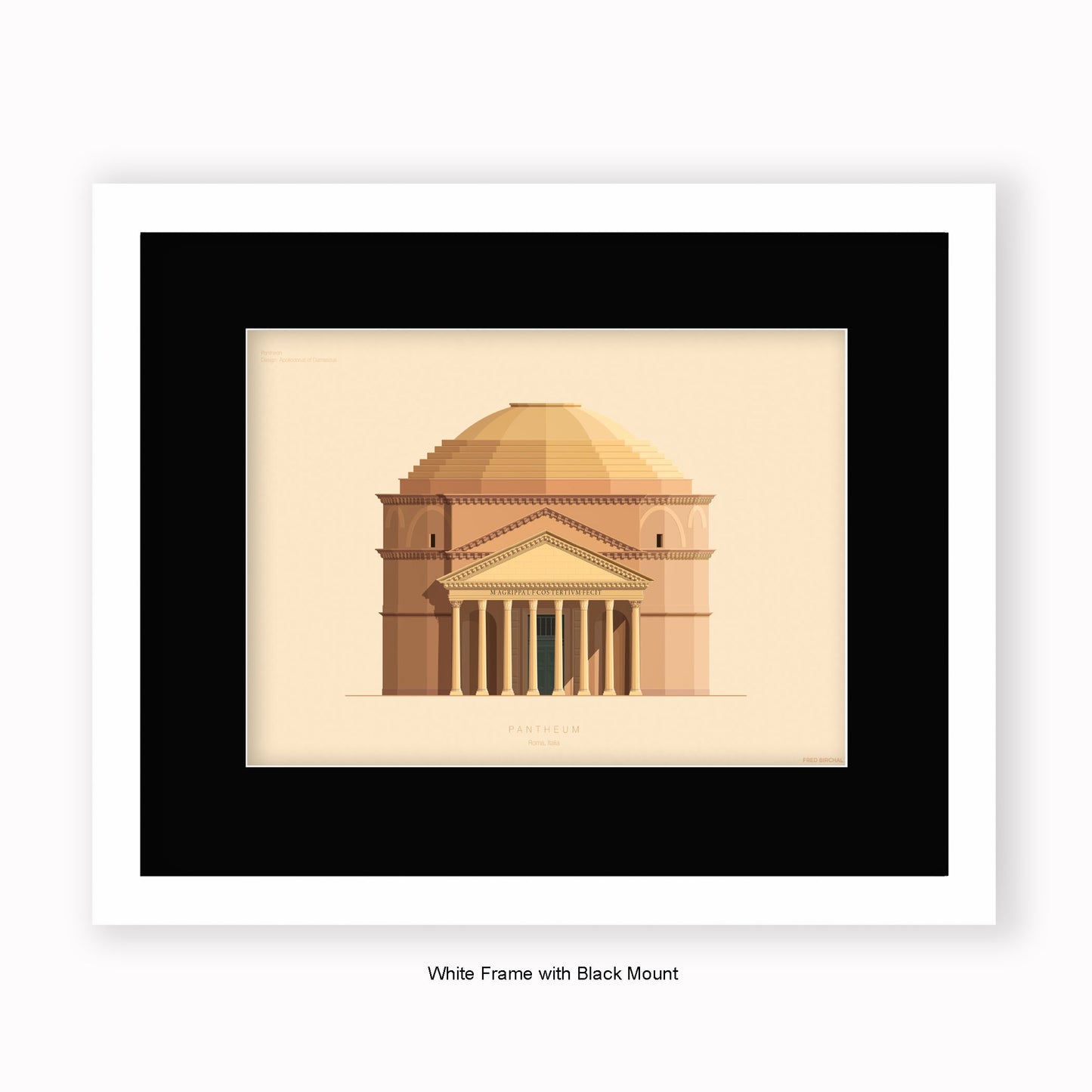Pantheum - Rome - Mounted & Framed Art print