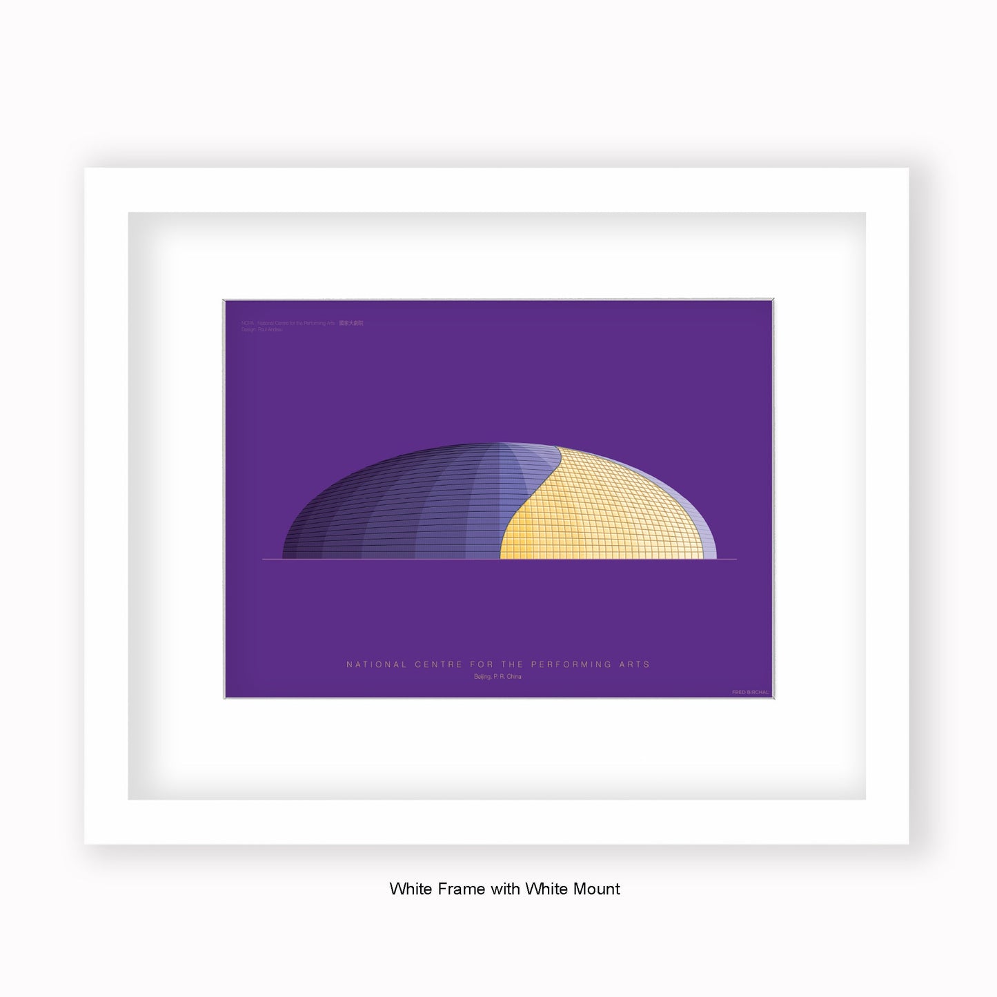 National Centre Performing Arts - Bejing - Mounted & Framed Art print