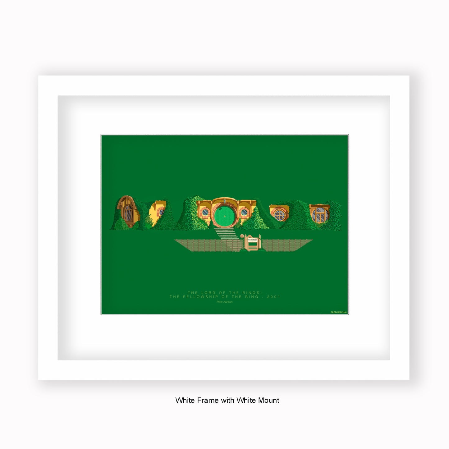 Lord of The Rings House - Mounted & Framed Art print