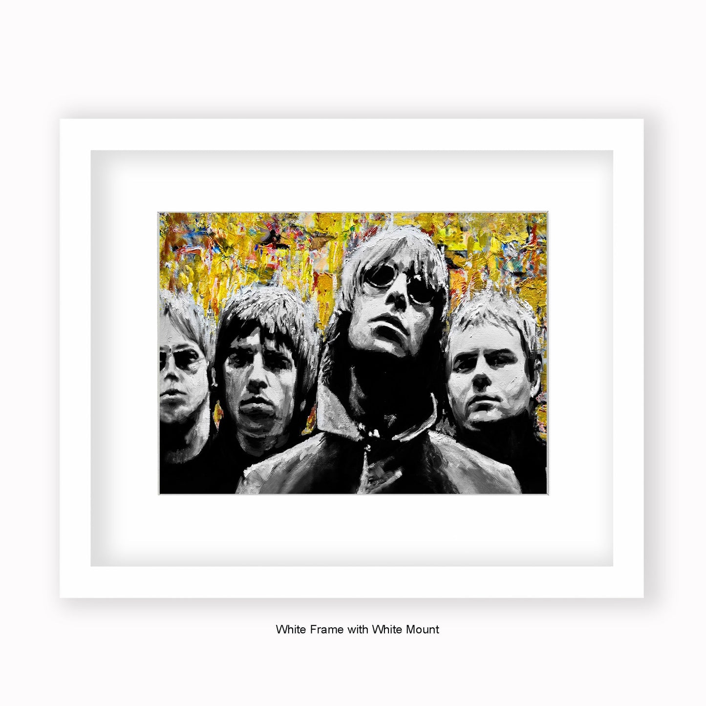Oasis - Yellow - Mounted & Framed Art Print