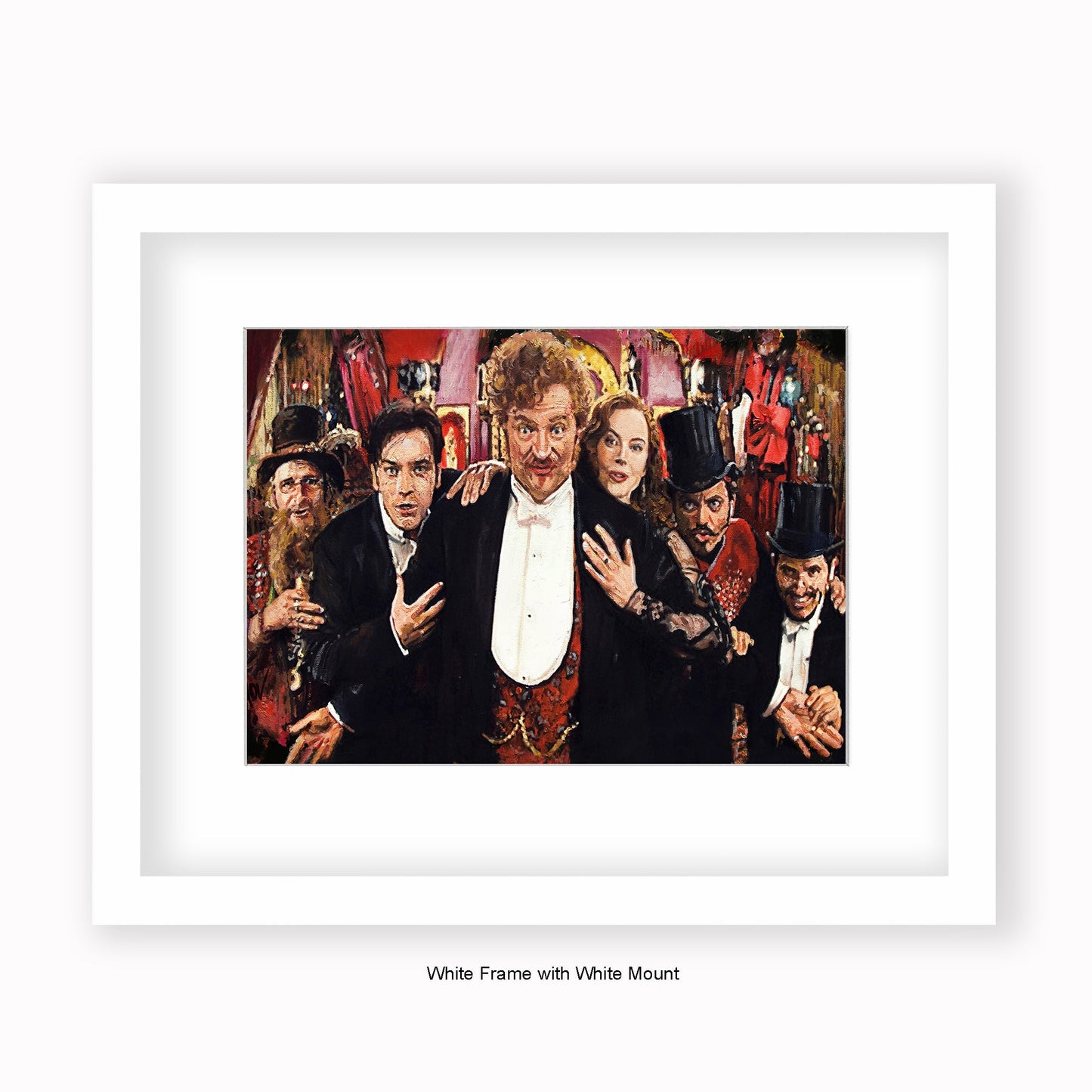 Moulin Rouge Cast - Mounted & Framed Art Print