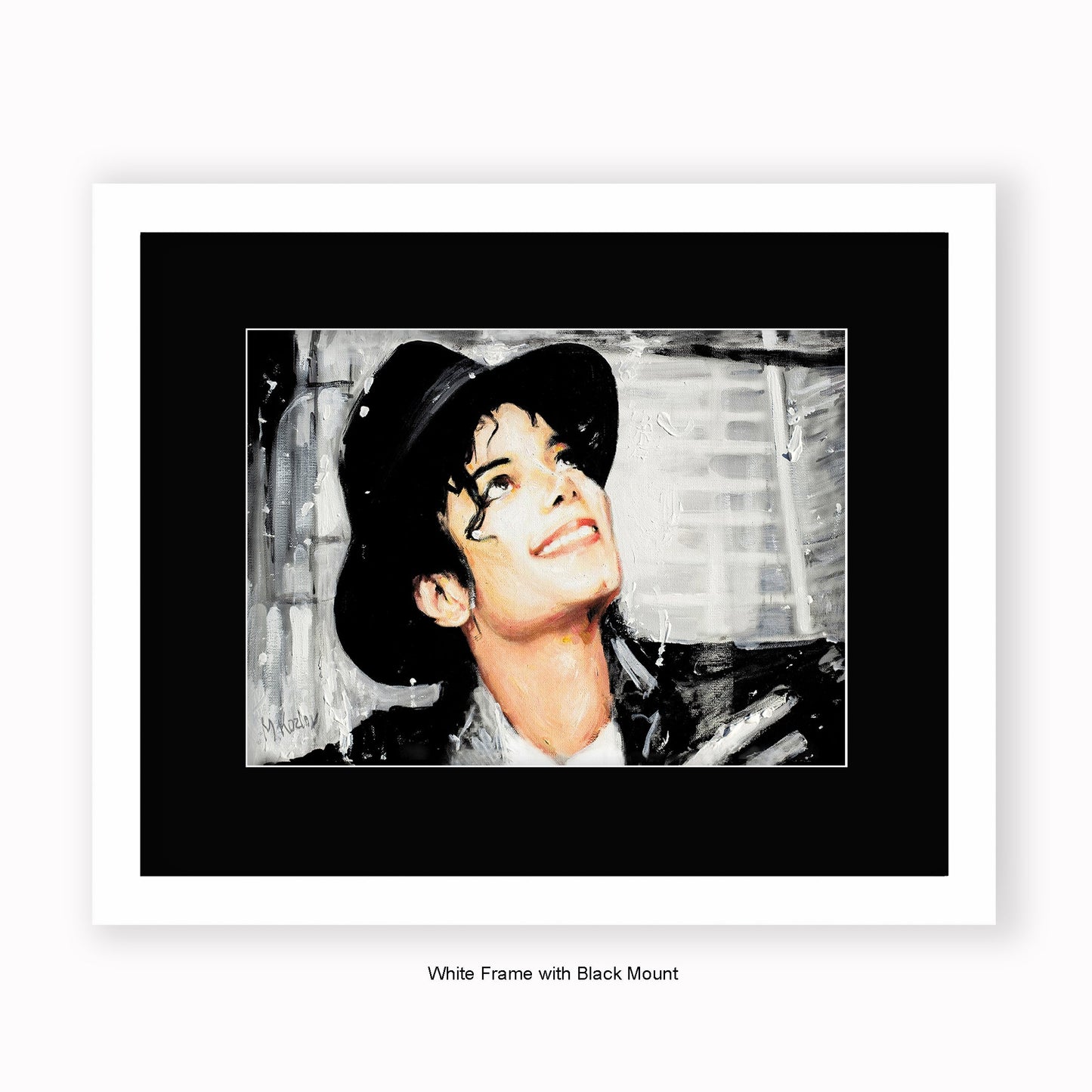 Michael Jackson Hat - Mounted & Framed Art Print