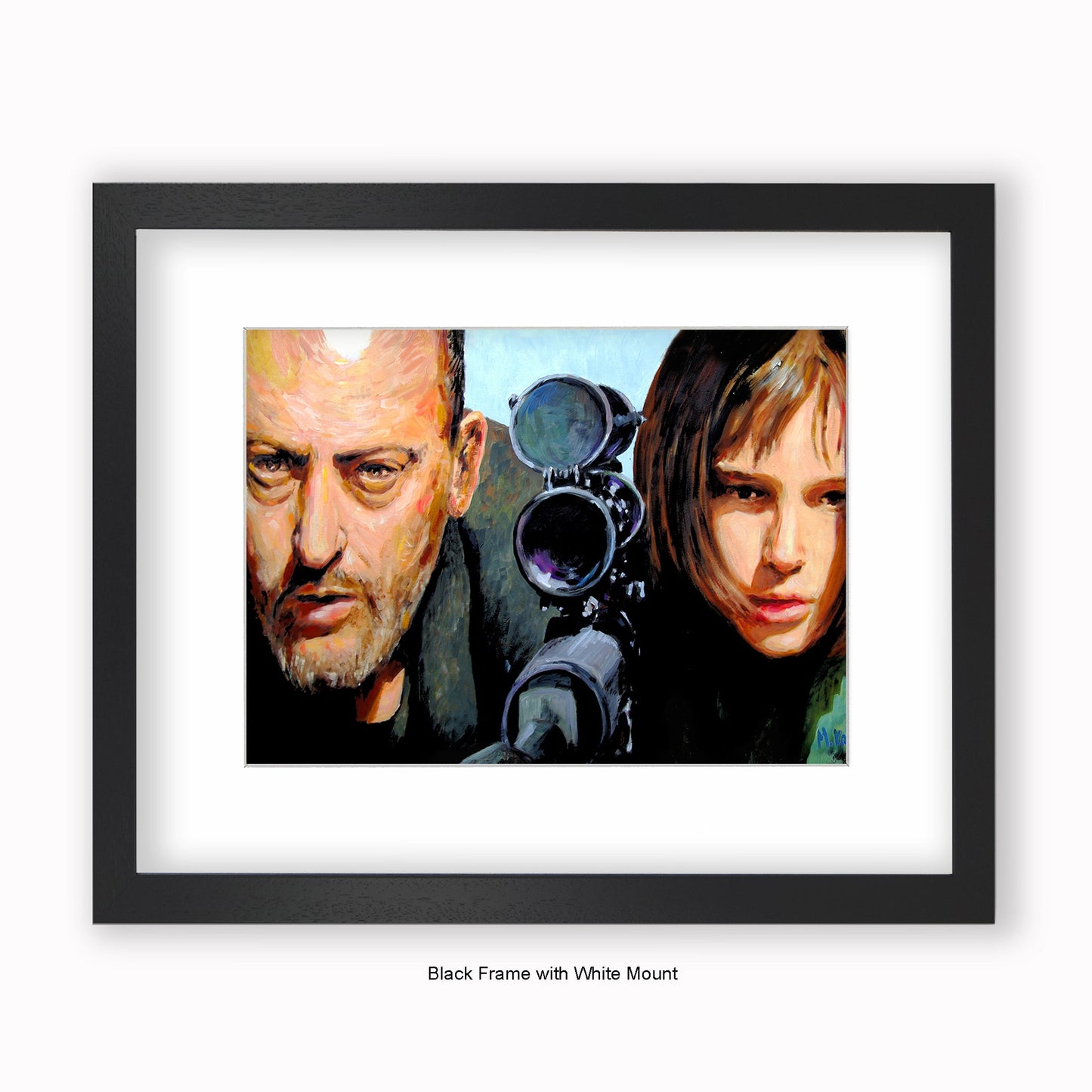 Leon - Telescope - Mounted & Framed Art Print