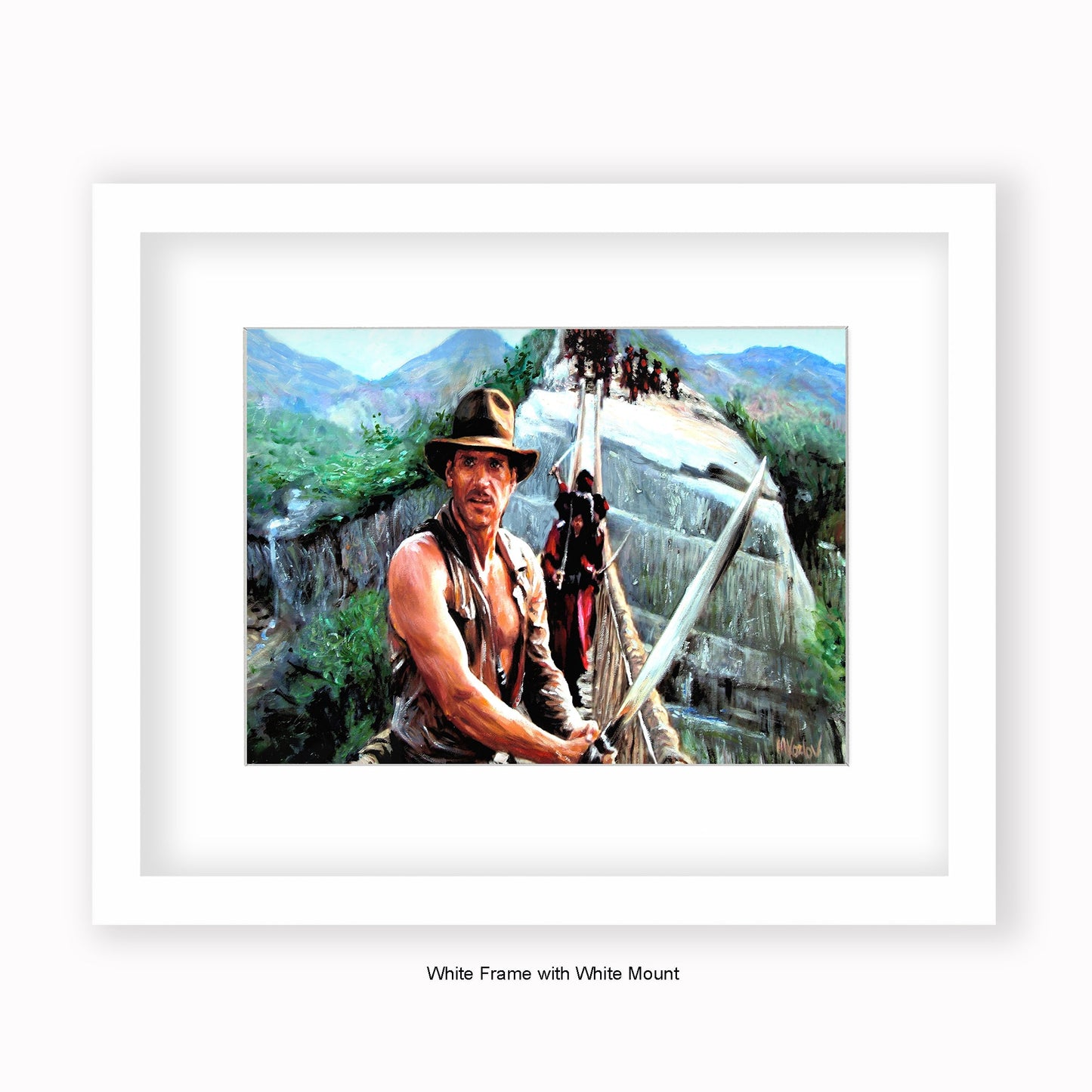 Indiana Jones - Sword - Mounted & Framed Art Print
