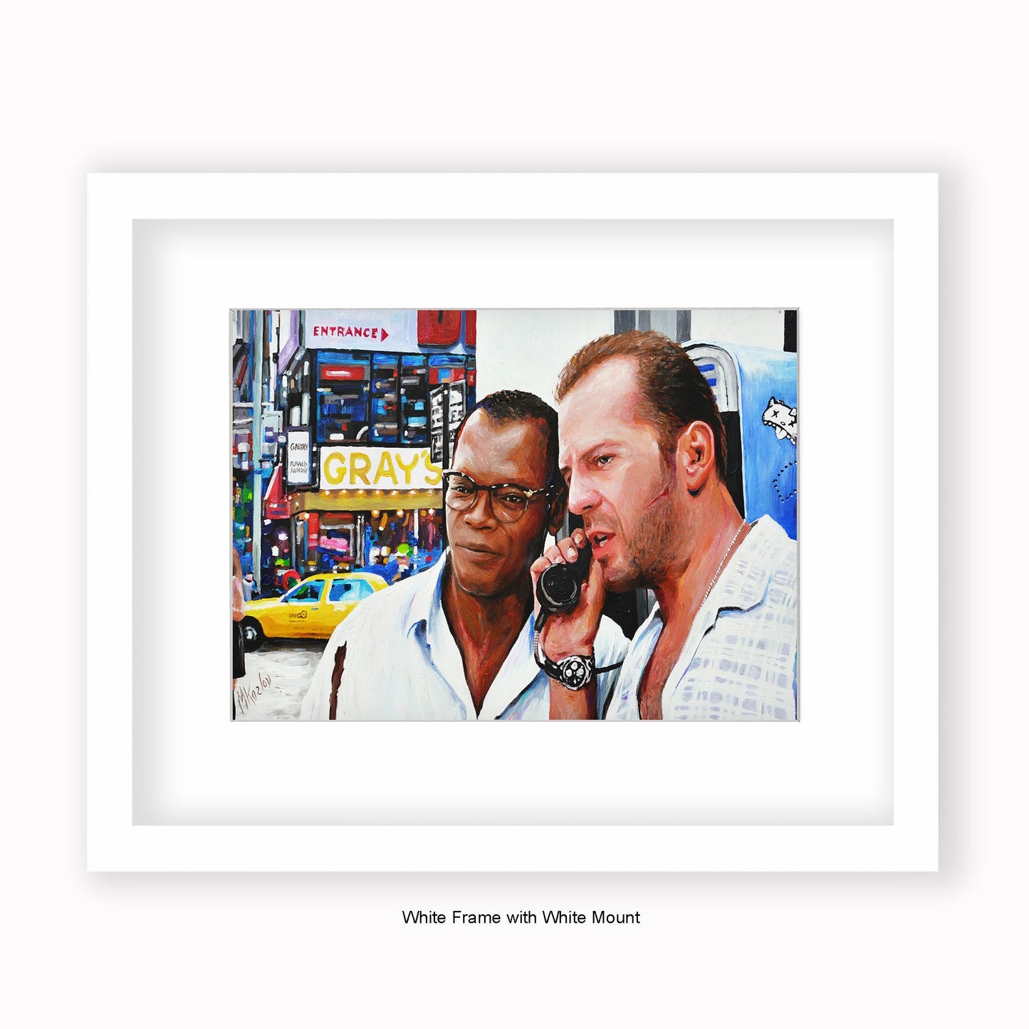 Die Hard - Mounted & Framed Art Print