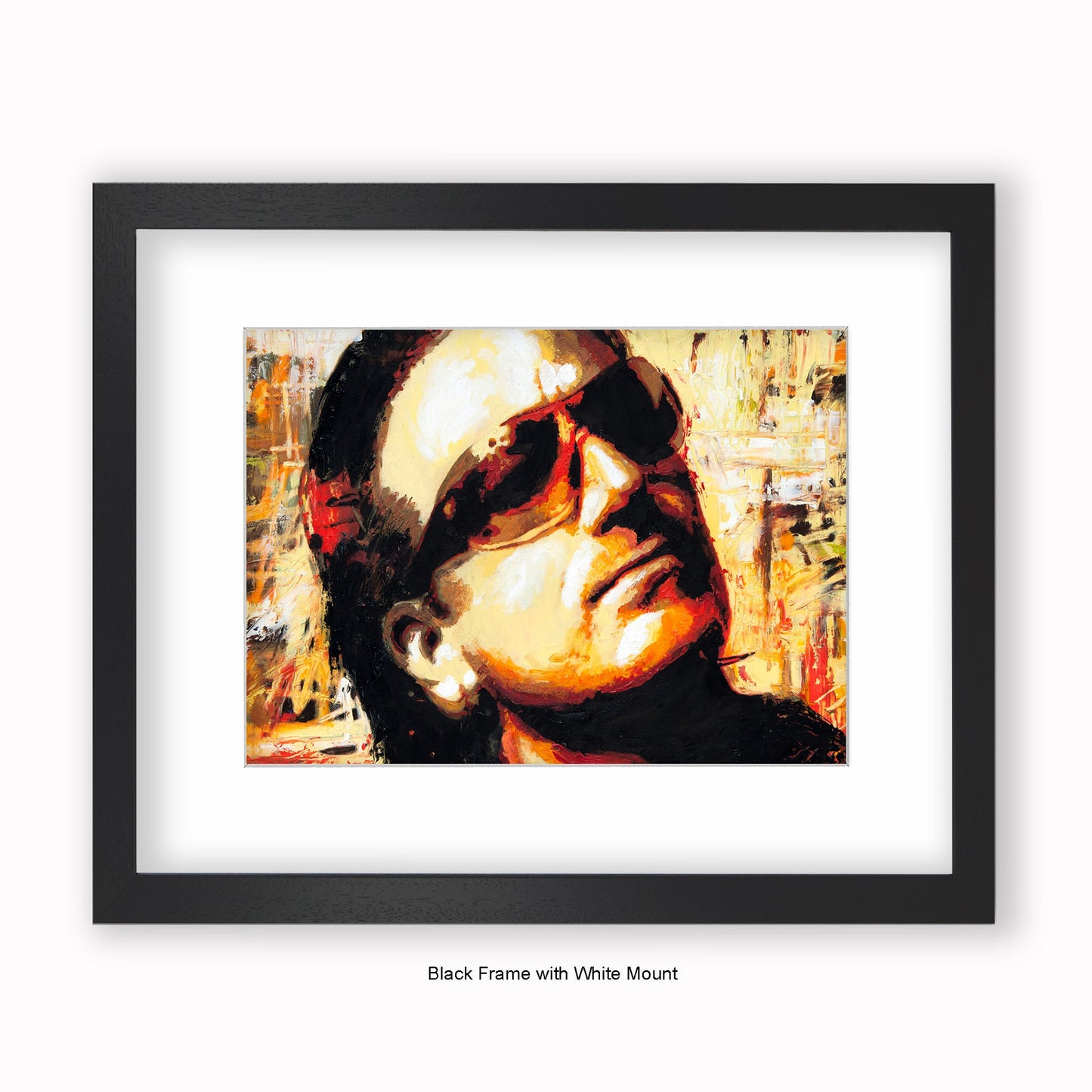 U2 - Bono - Mounted & Framed Art Print