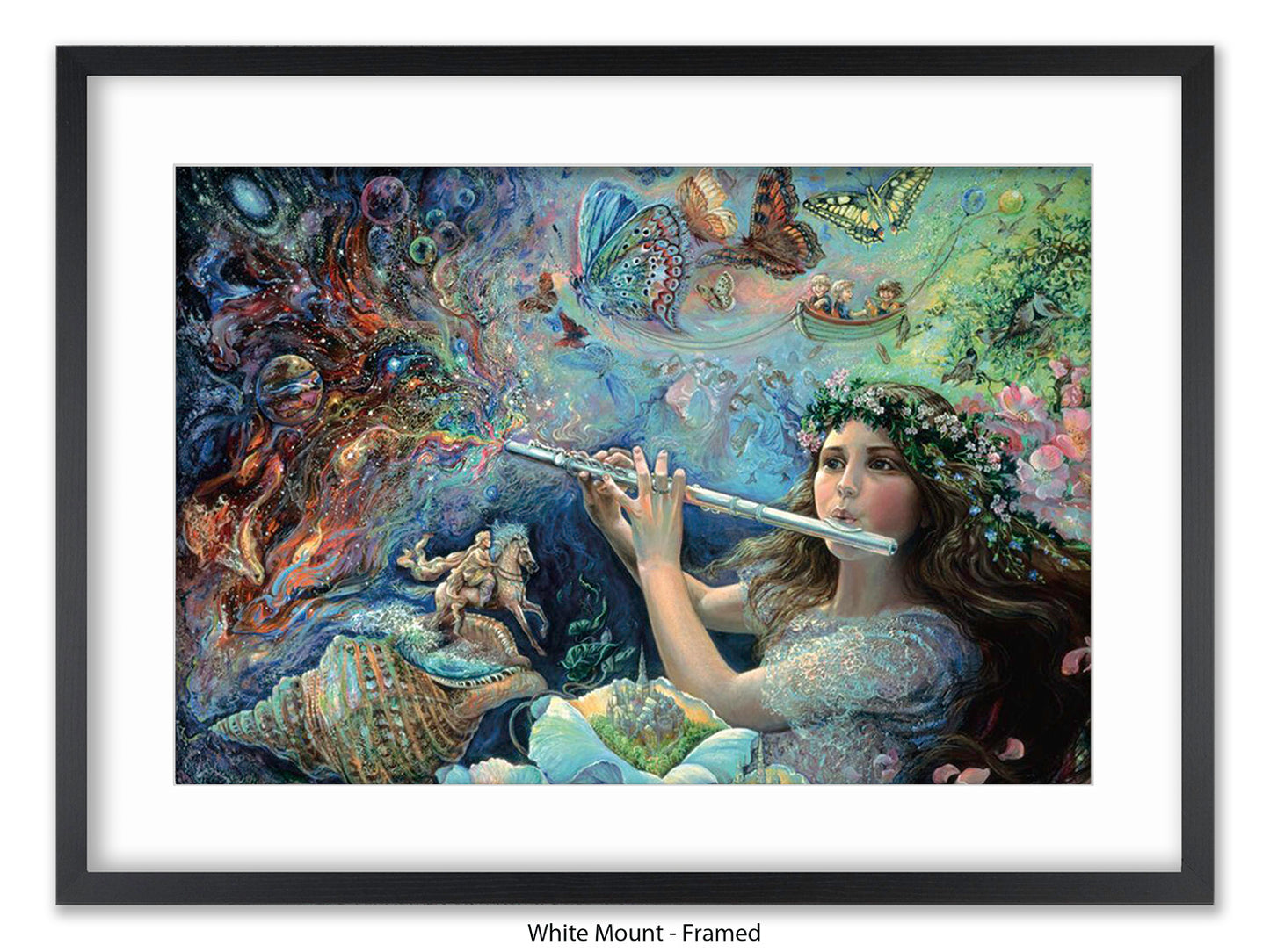 Enchanted Flute - Josephine Wall Poster