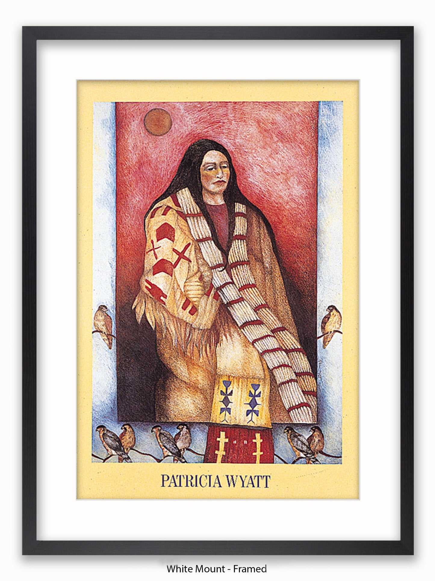 Native American Indian Patricia Wyatt Grey Hawk Dreamer Poster