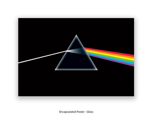Pink Floyd Poster - Dark Side of the Moon Prism Wall Art - Classic Rock Album Poster
