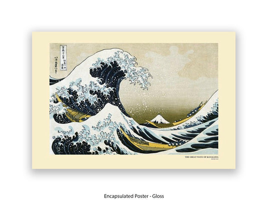 The Great Wave off Kanagawa - Hokusai Japanese Poster