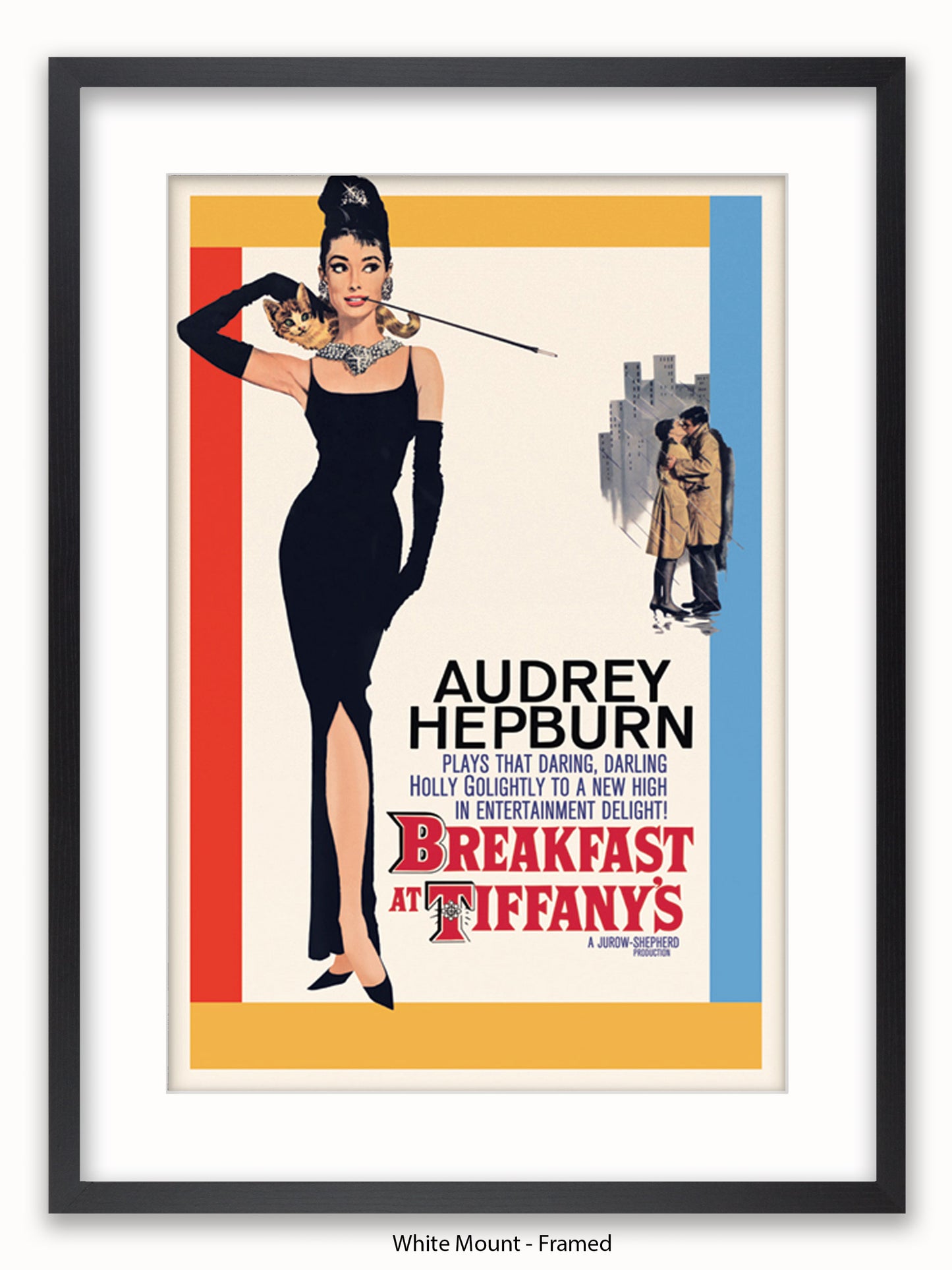 Audrey Hepburn Breakfast At Tiffany's Colour Promo Poster