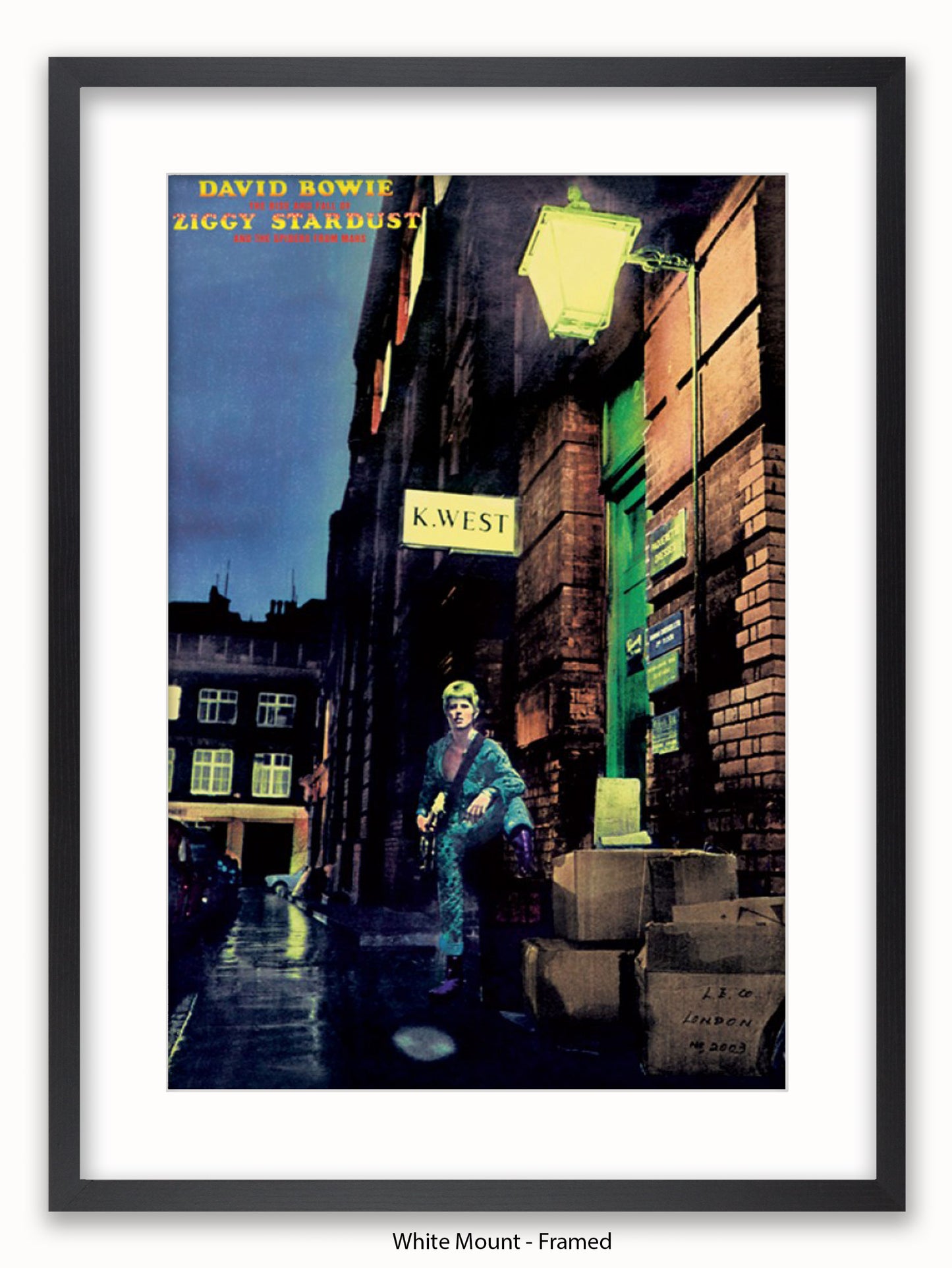 David Bowie Ziggy Stardust Album Cover Poster