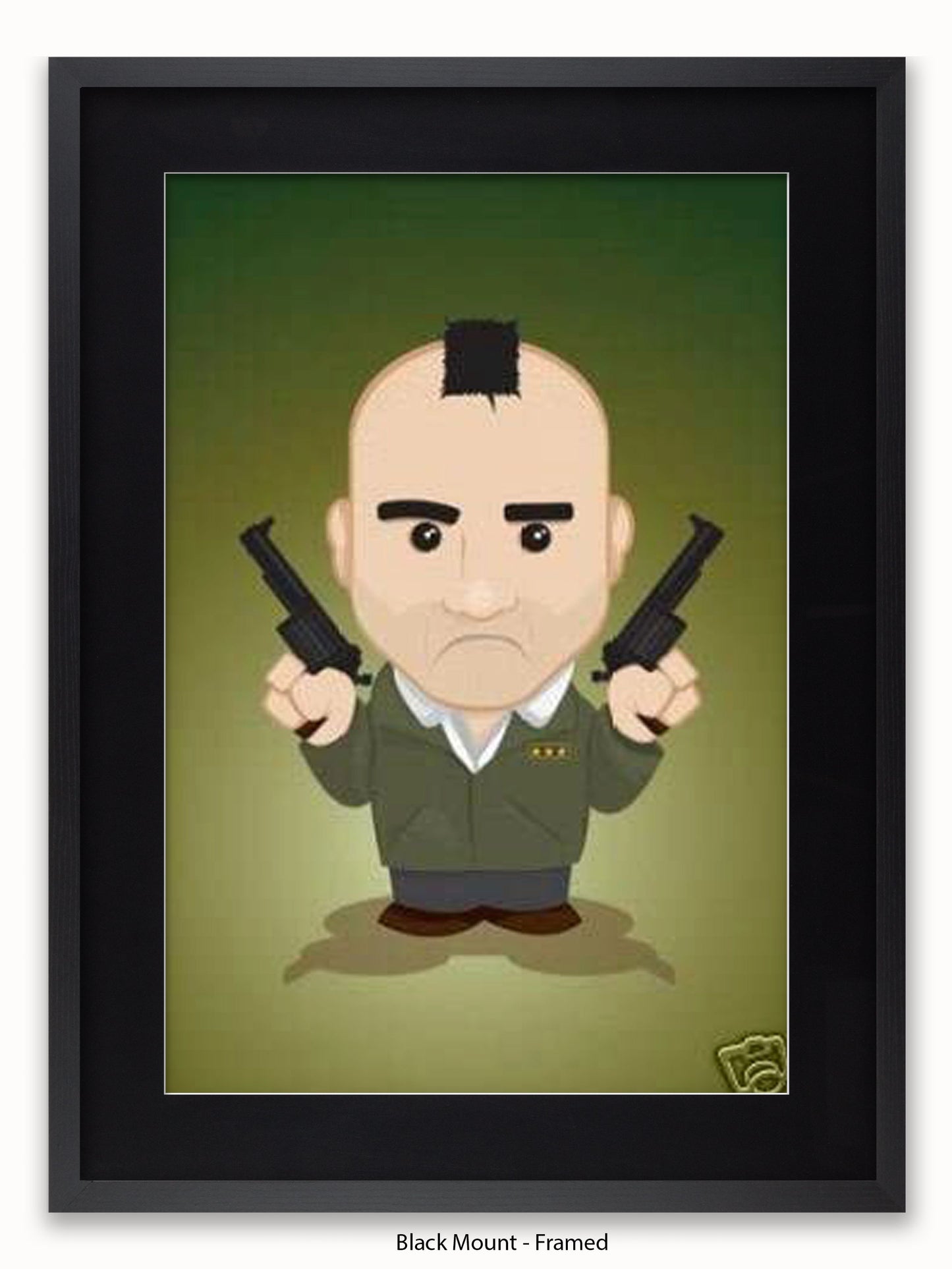 Taxi Driver Illustration Cartoon Poster