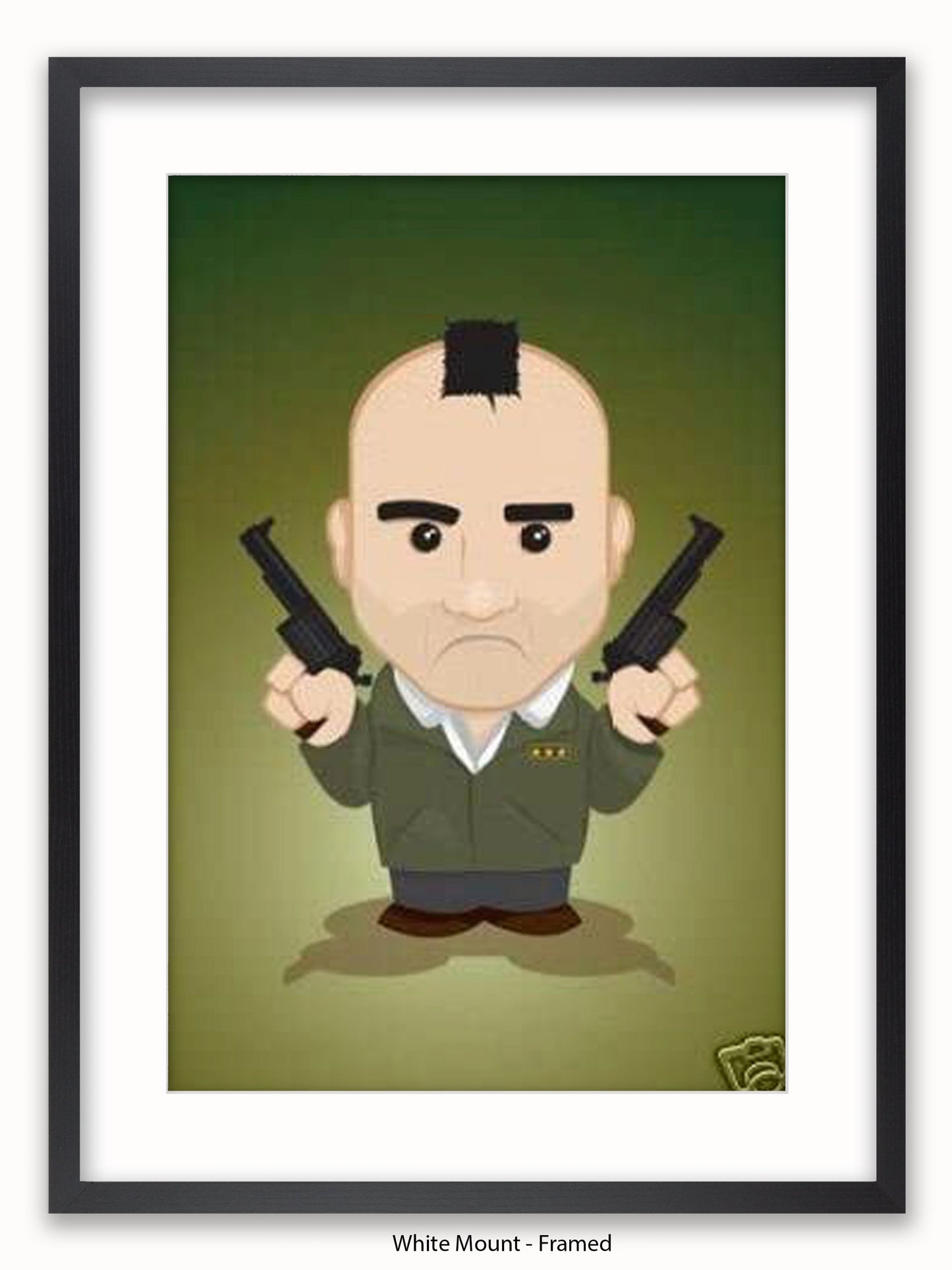 Taxi Driver Illustration Cartoon Poster