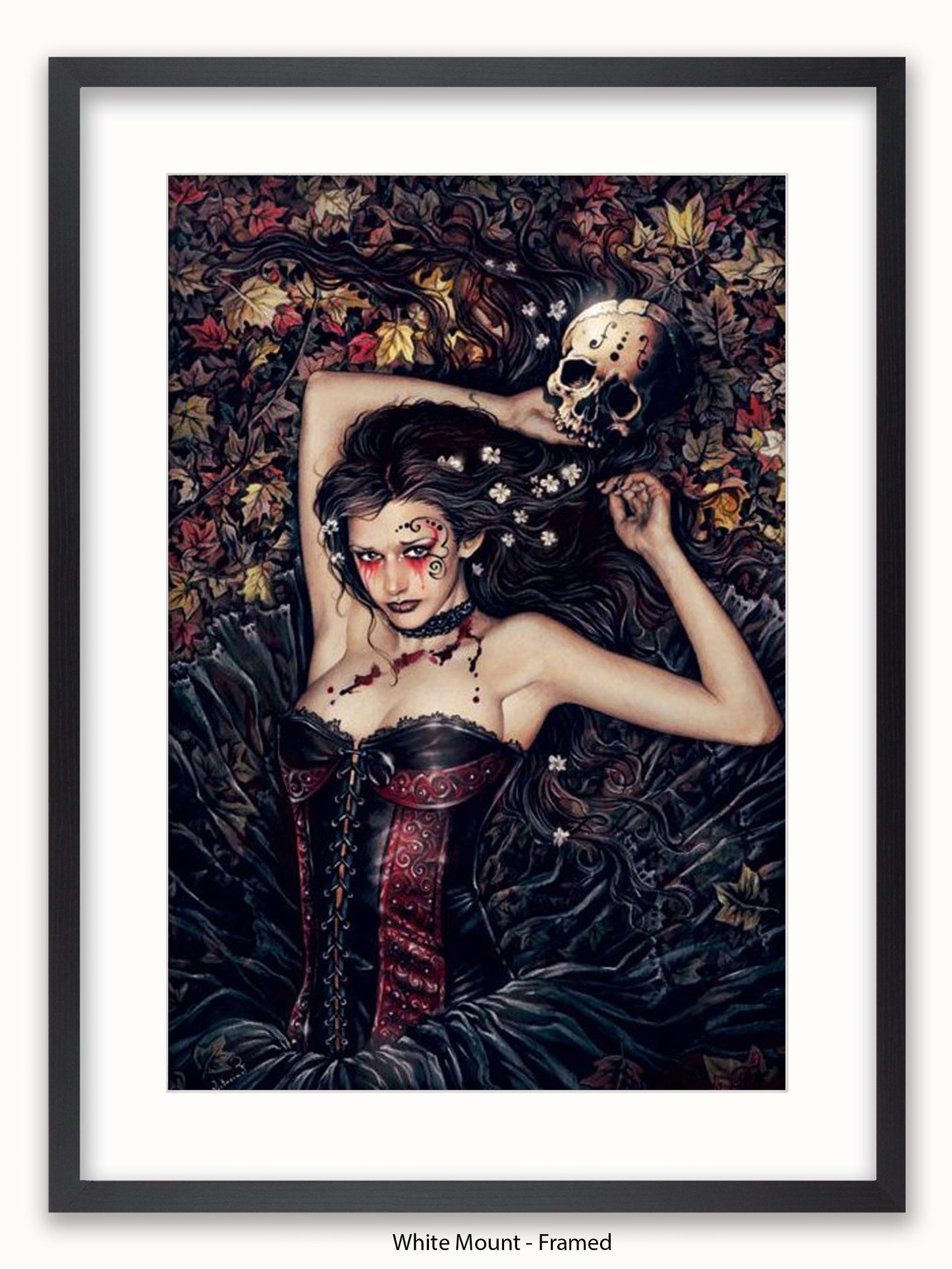 Victoria Frances Skull Girl Poster