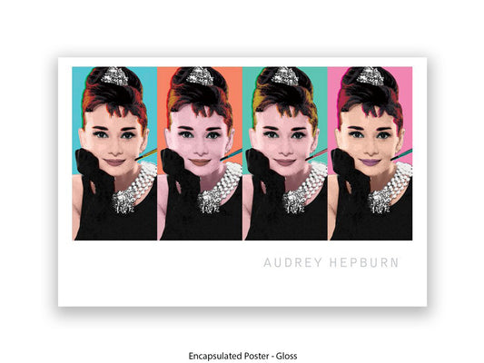 Audrey Hepburn Poster | Breakfast at Tiffany's | Pop Art Style Wall Art