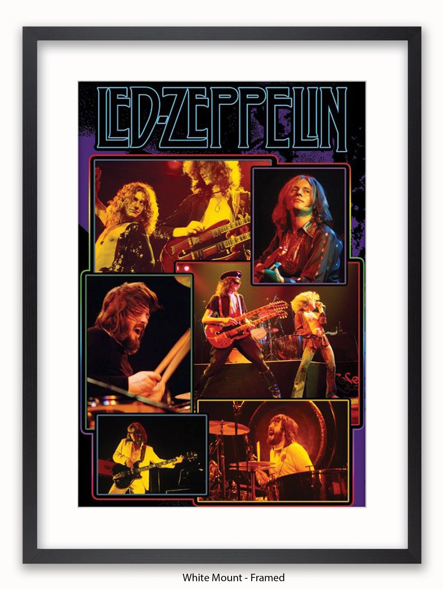 Led Zeppelin Collage Bravado Poster