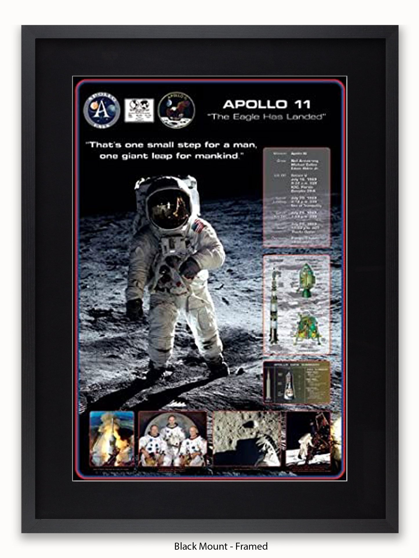 Moon Landing Apollo 11 The Eagle Has Landed Poster
