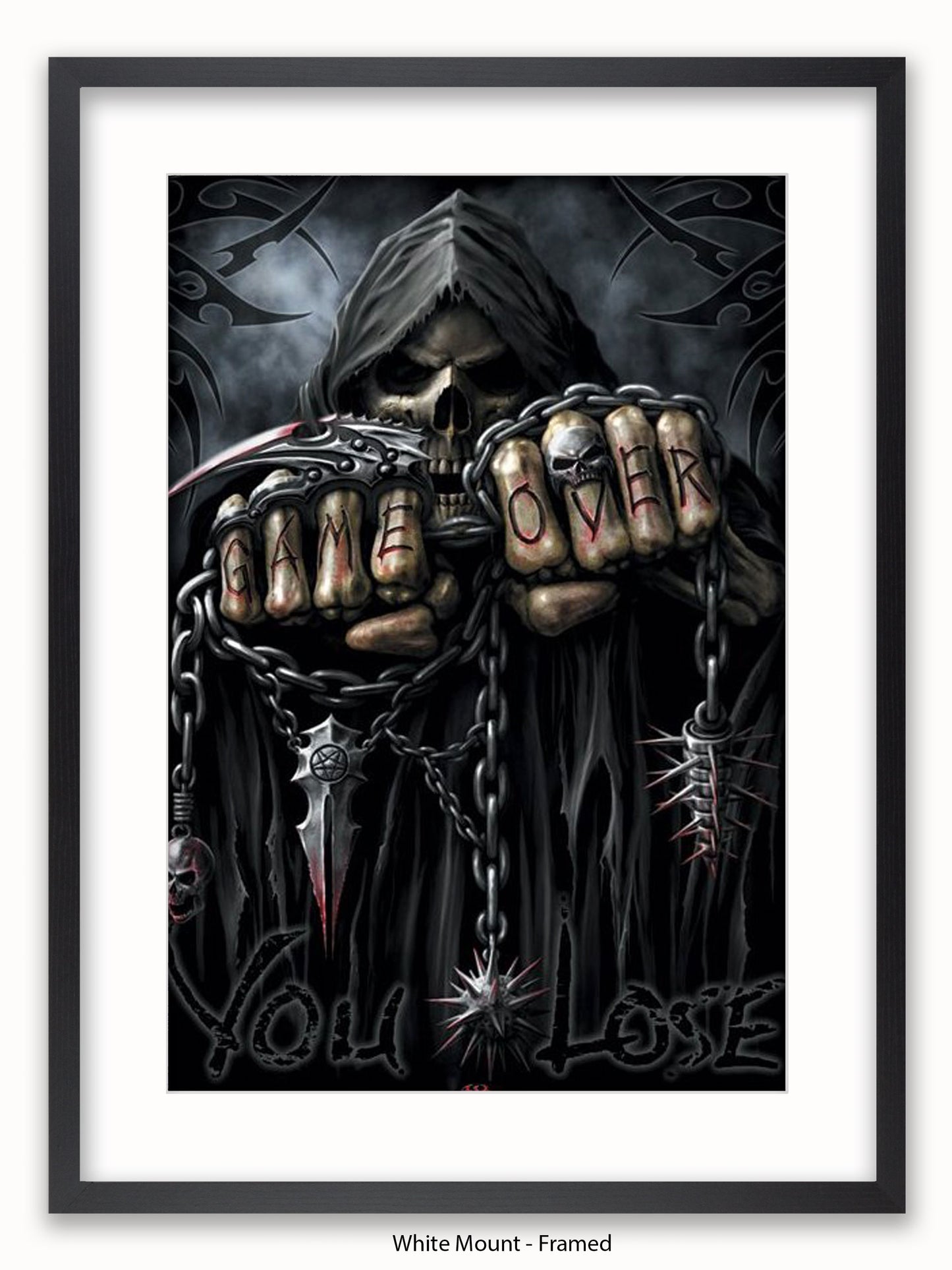 Game Over Reaper Spiral Fists Poster