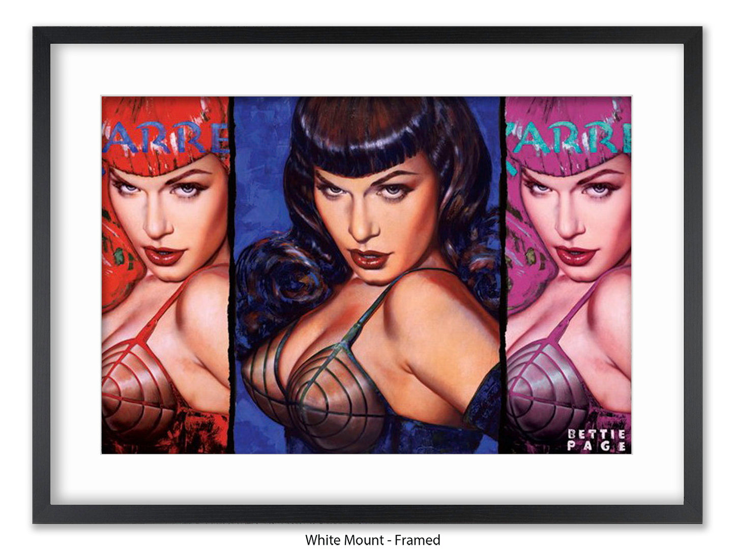 Bettie Page Poster Ð Pop Art Style Wall Art