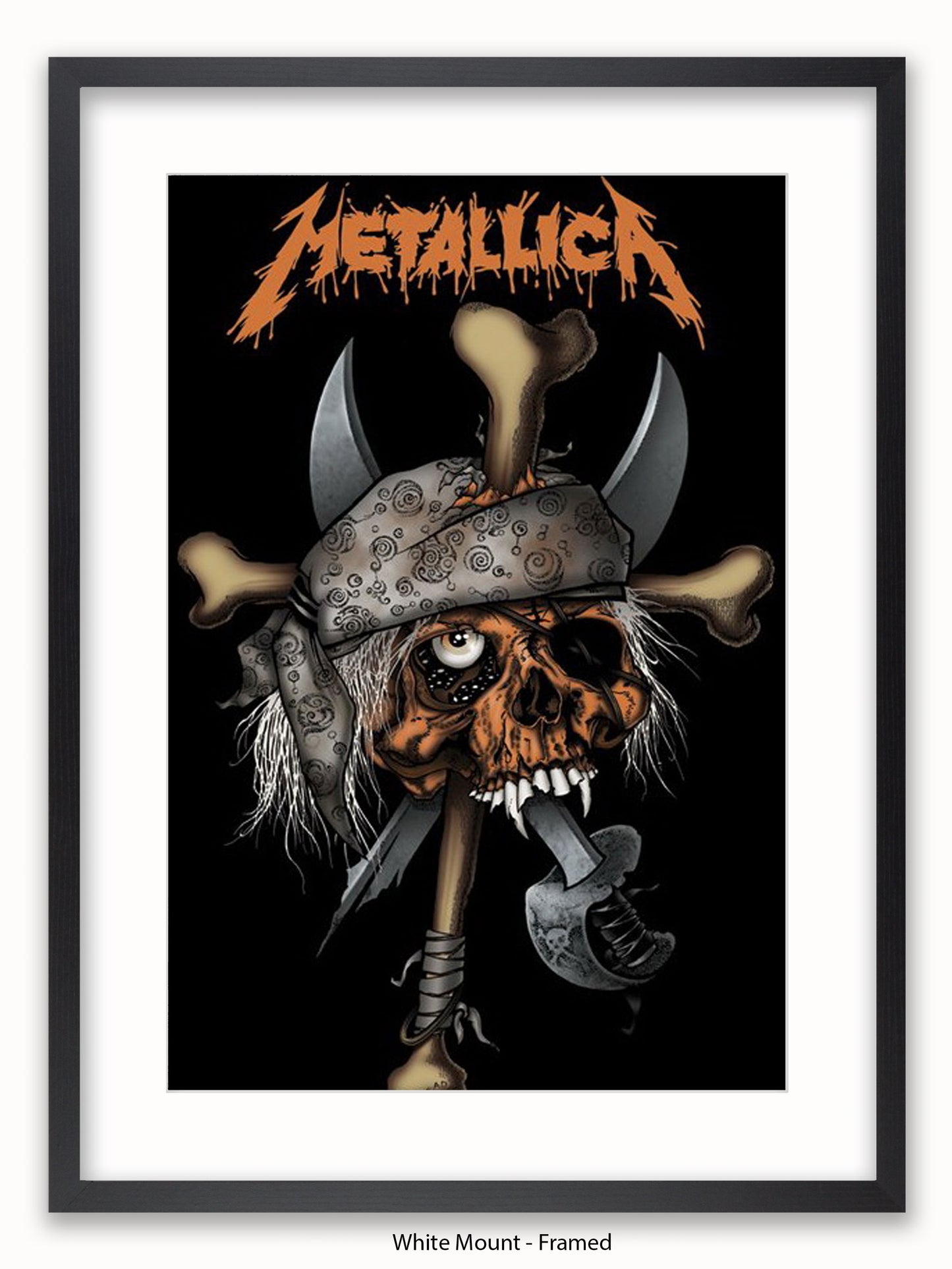 Metallica Pirate Skull Poster