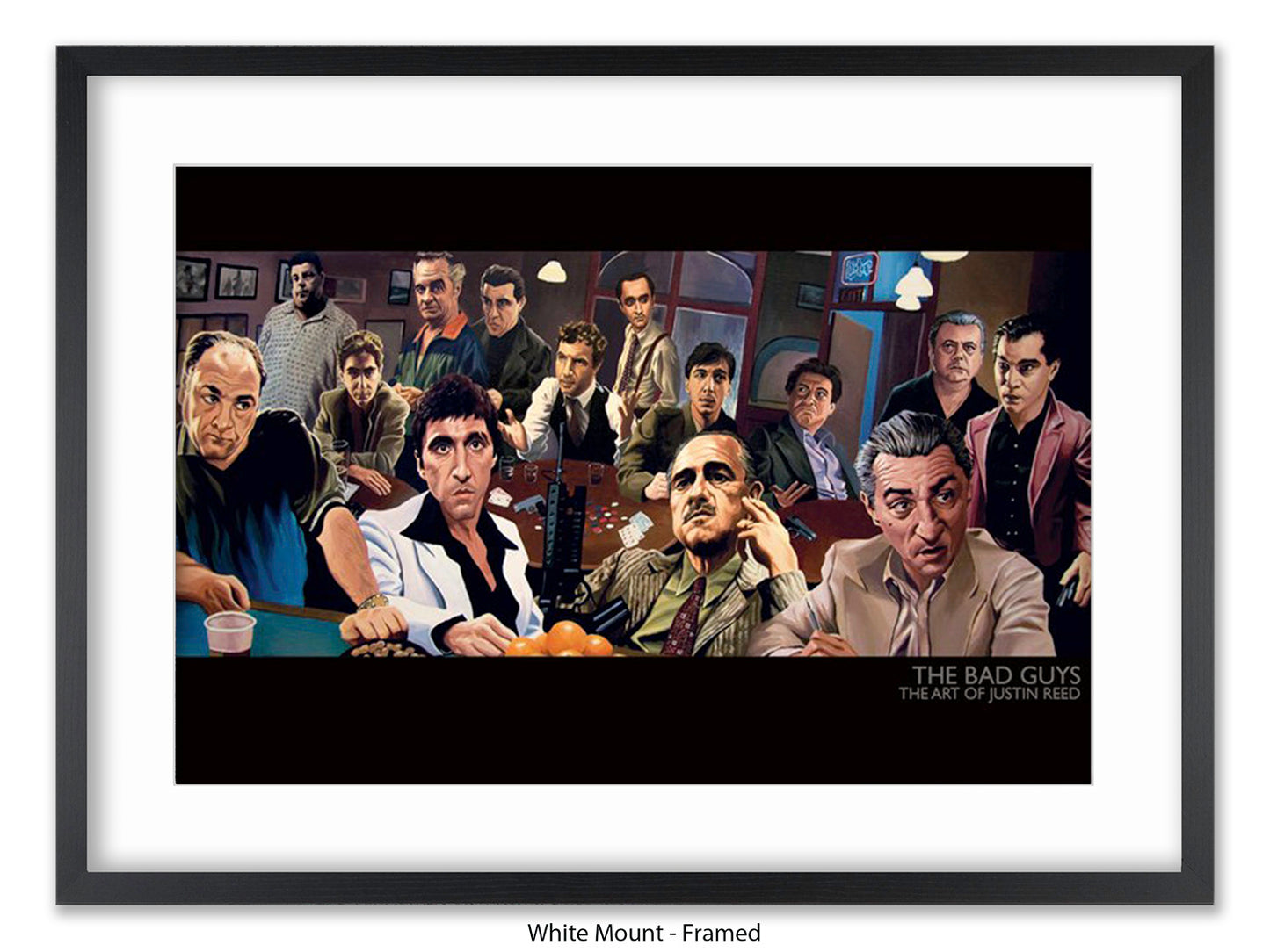 The Bad Guys Gangster Cinema Art Poster | Justin Reed