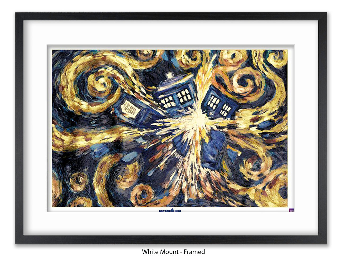 Doctor Who poster | the iconic Exploding TARDIS | Van Gogh Style artwork
