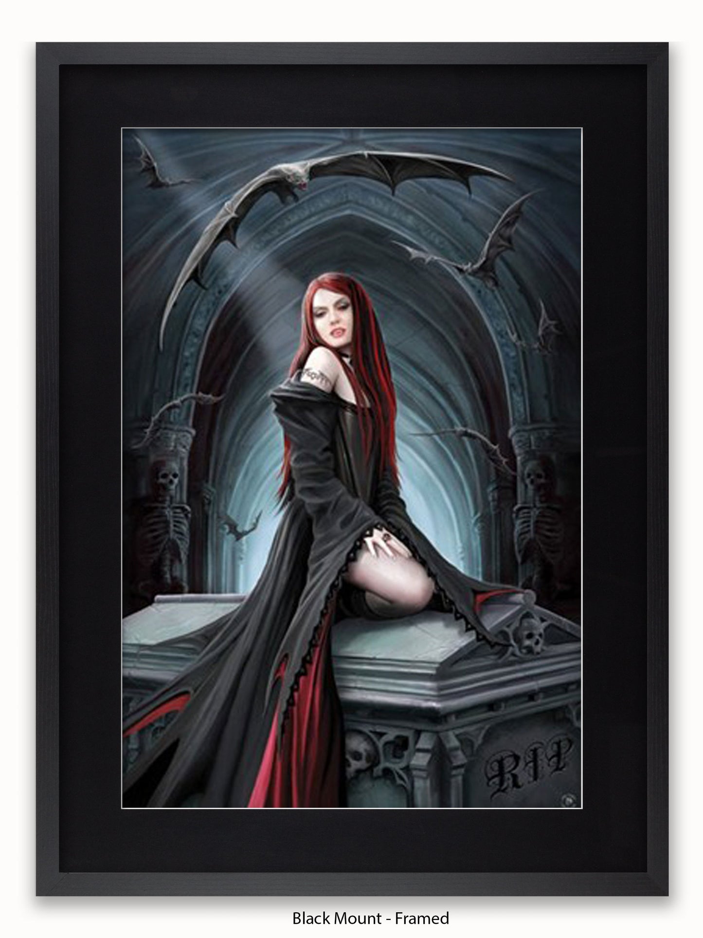 Anne Stokes Await The Night Poster