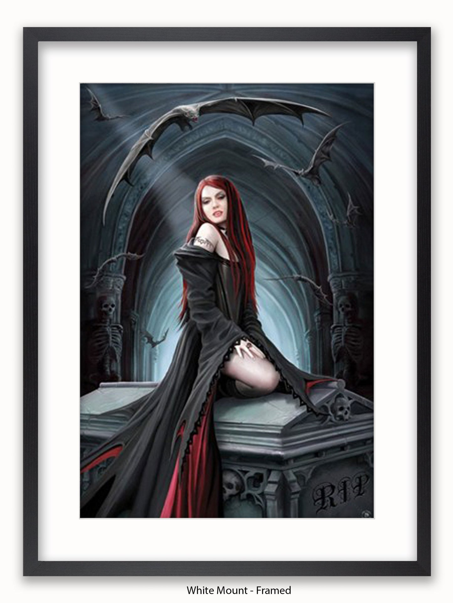 Anne Stokes Await The Night Poster