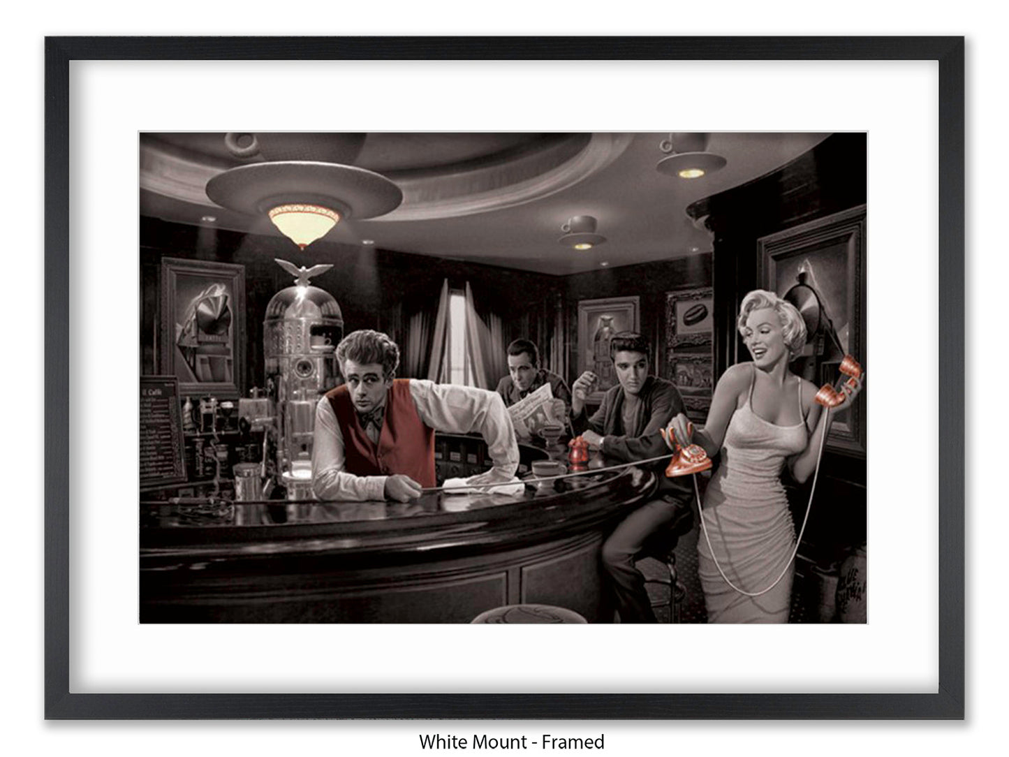 Hollywood Legends Cafe Art Poster | Java Dreams | Consani