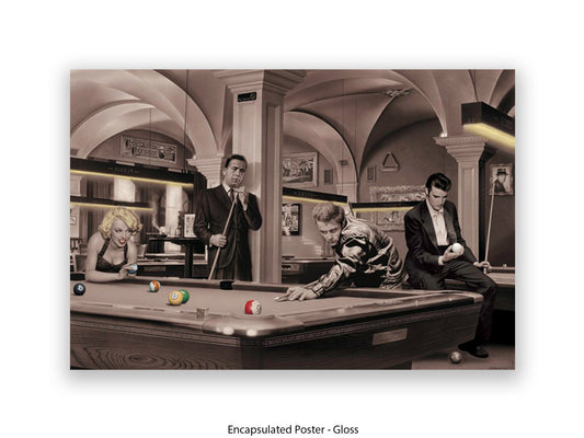 Pool Sharks - Chris Consani Hollywood Legends Fantasy Art Poster