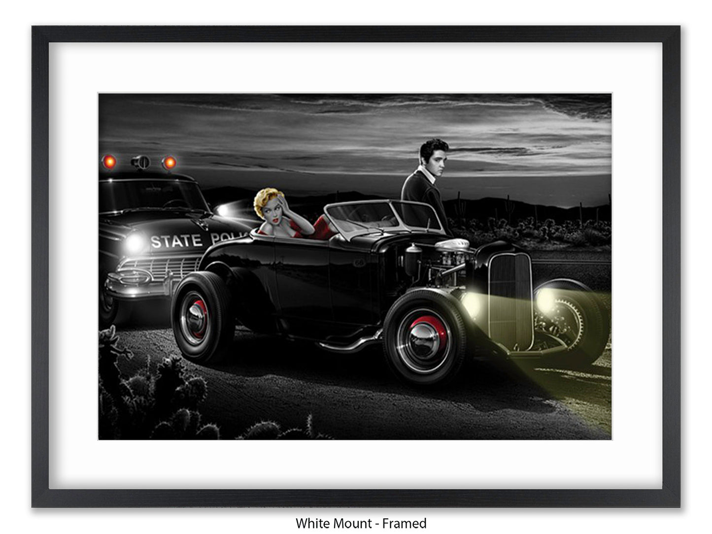 Last Run - Chris Consani Hollywood Legends Hot Rod Fantasy Art Poster