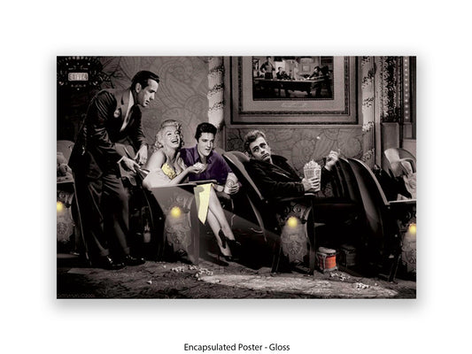 Pop Corn - Chris Consani Hollywood Legends Cinema Fantasy Art Poster