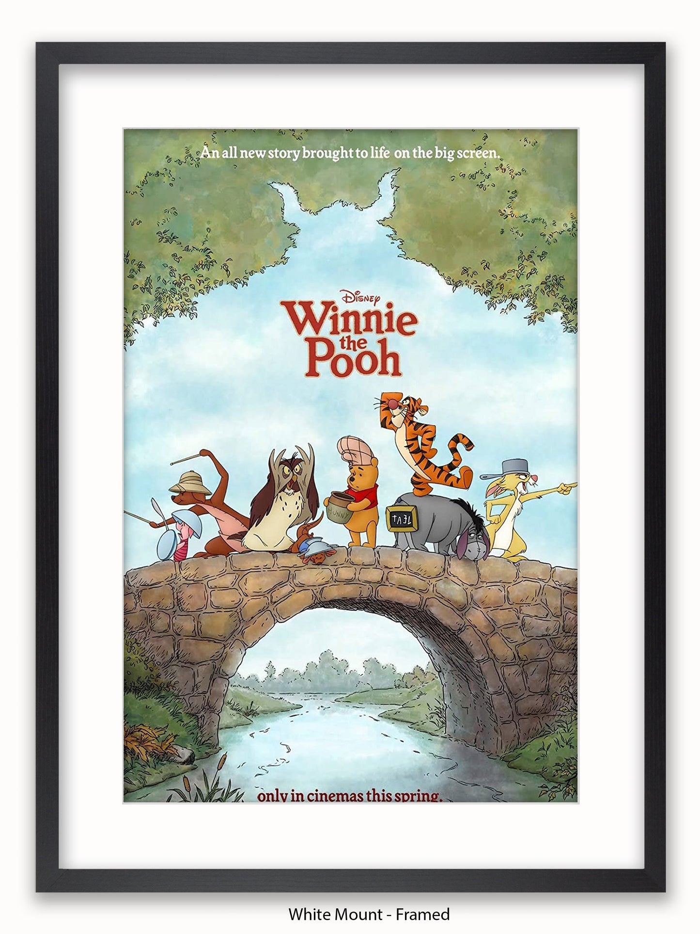 Winnie The Pooh Bridge Poster