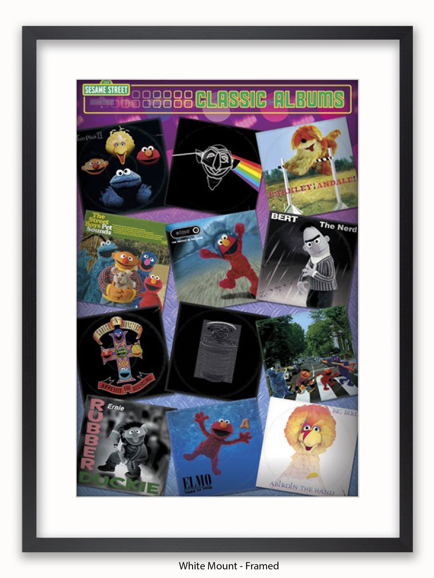 Sesame Steet Album Covers Poster