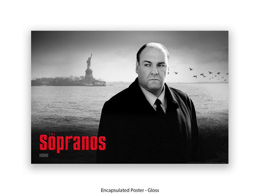 Sopranos | Black and White Tony Soprano Poster
