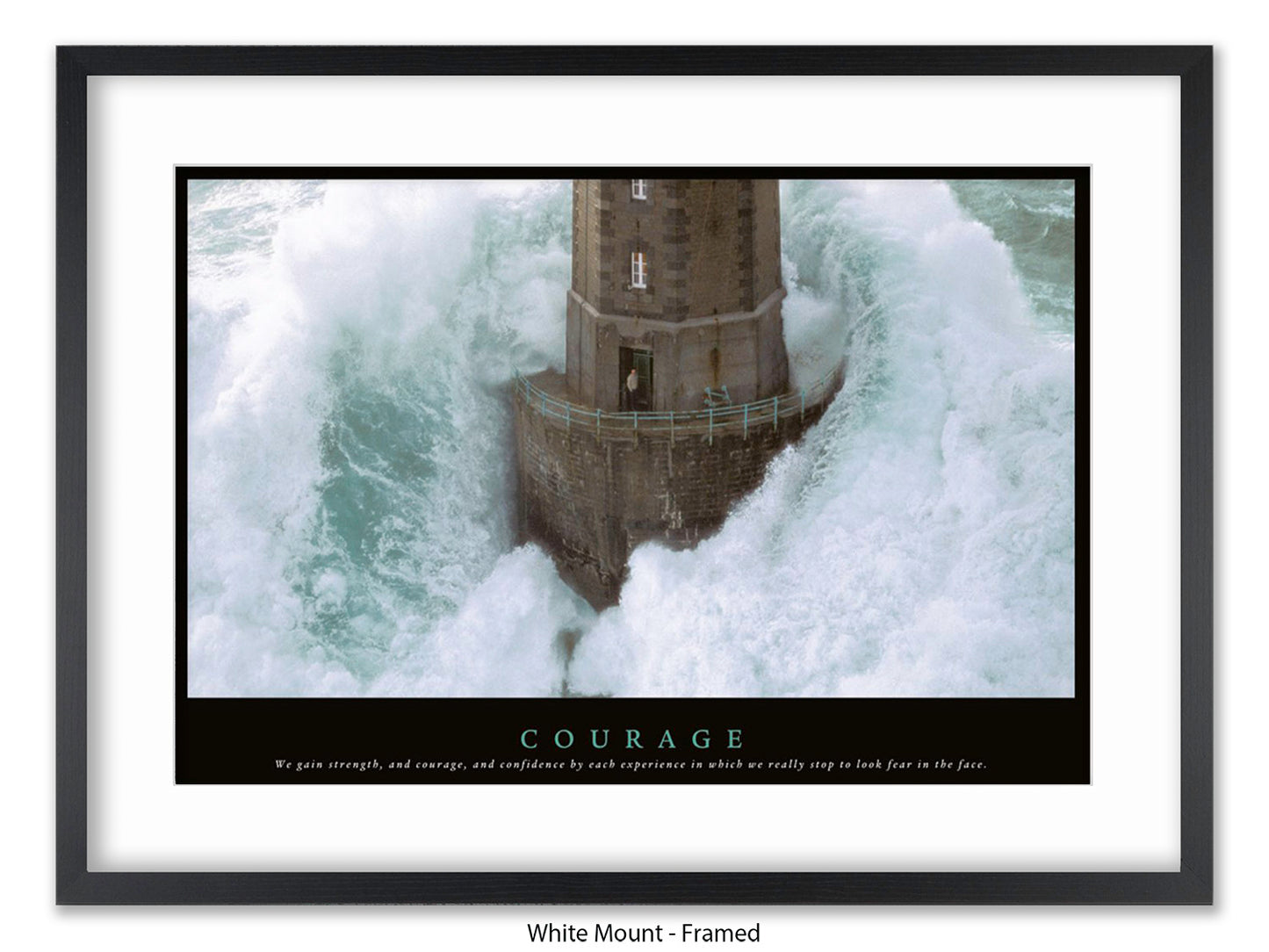 Courage Poster - Inspirational Typography Wall Art - Motivational Quote