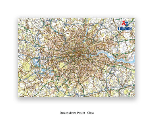 A to Z | London Map | Wall Decor Poster