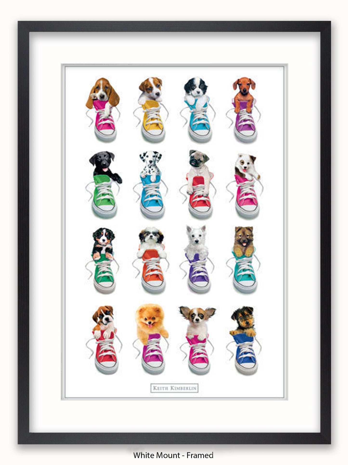 Keith Kimberlin Sneakers Puppies Poster