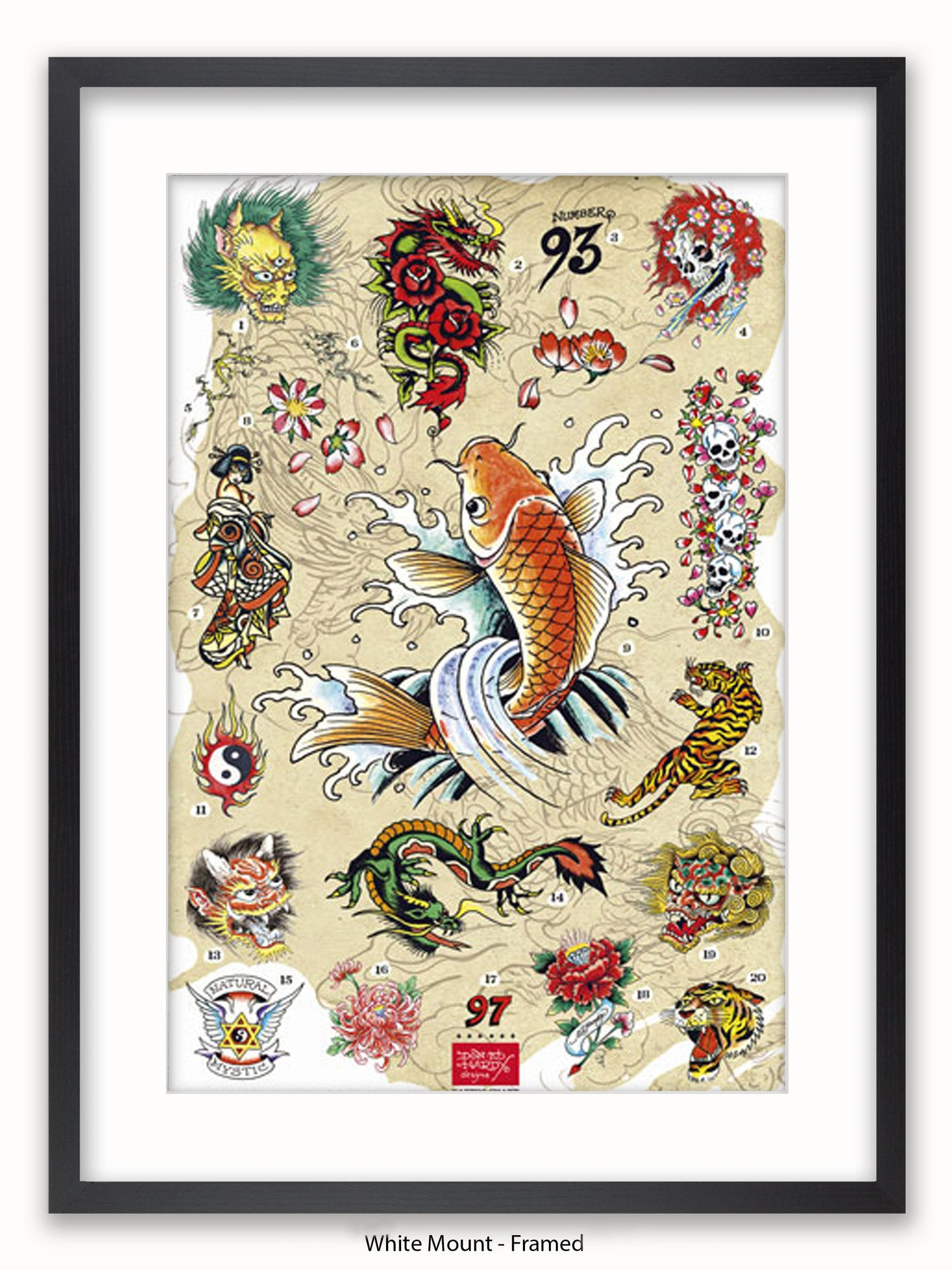 Ed Hardy Japanese Chart Poster