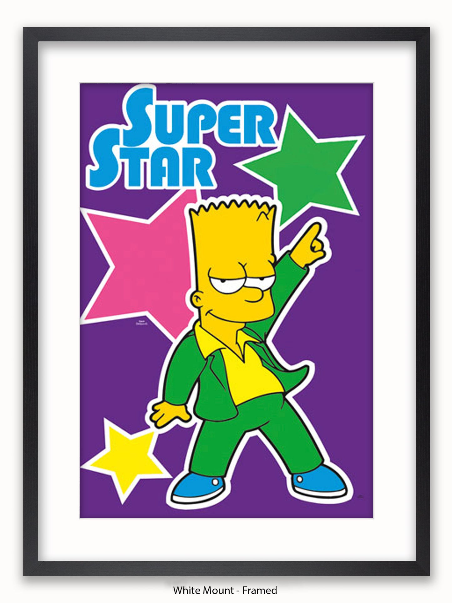 Simpsons Bart Superstar Poster
