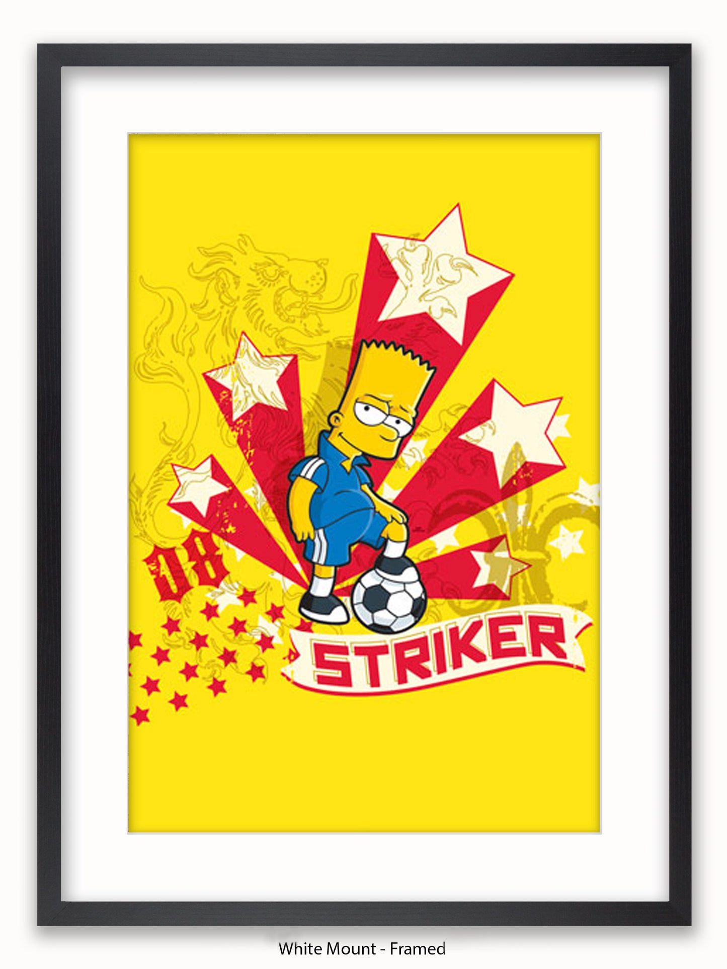 Simpsons Bart Striker Poster