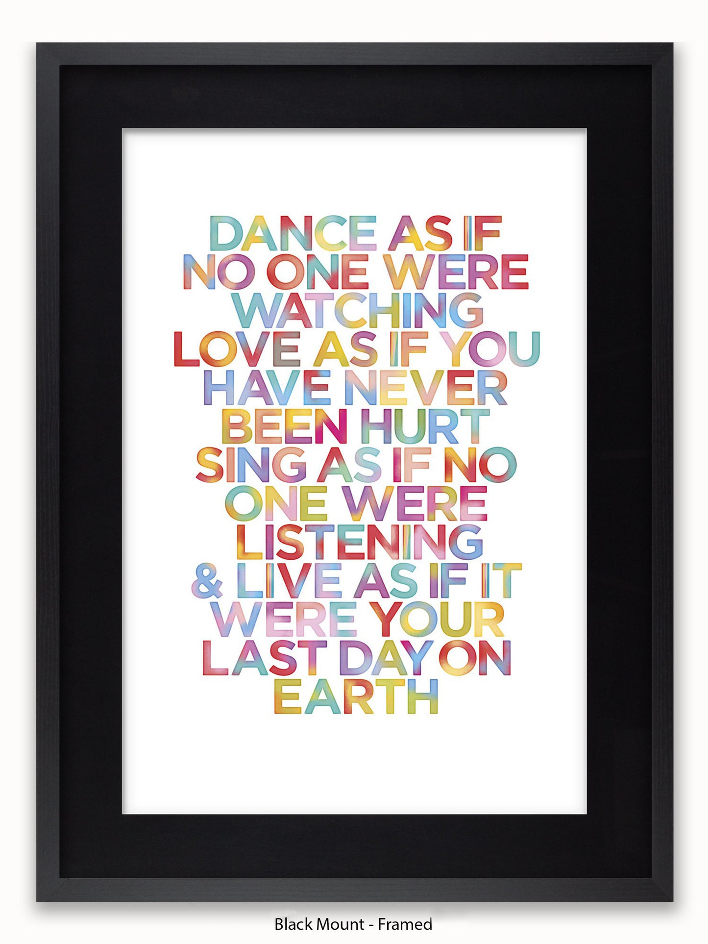Dance As if it your last day on earth Poster