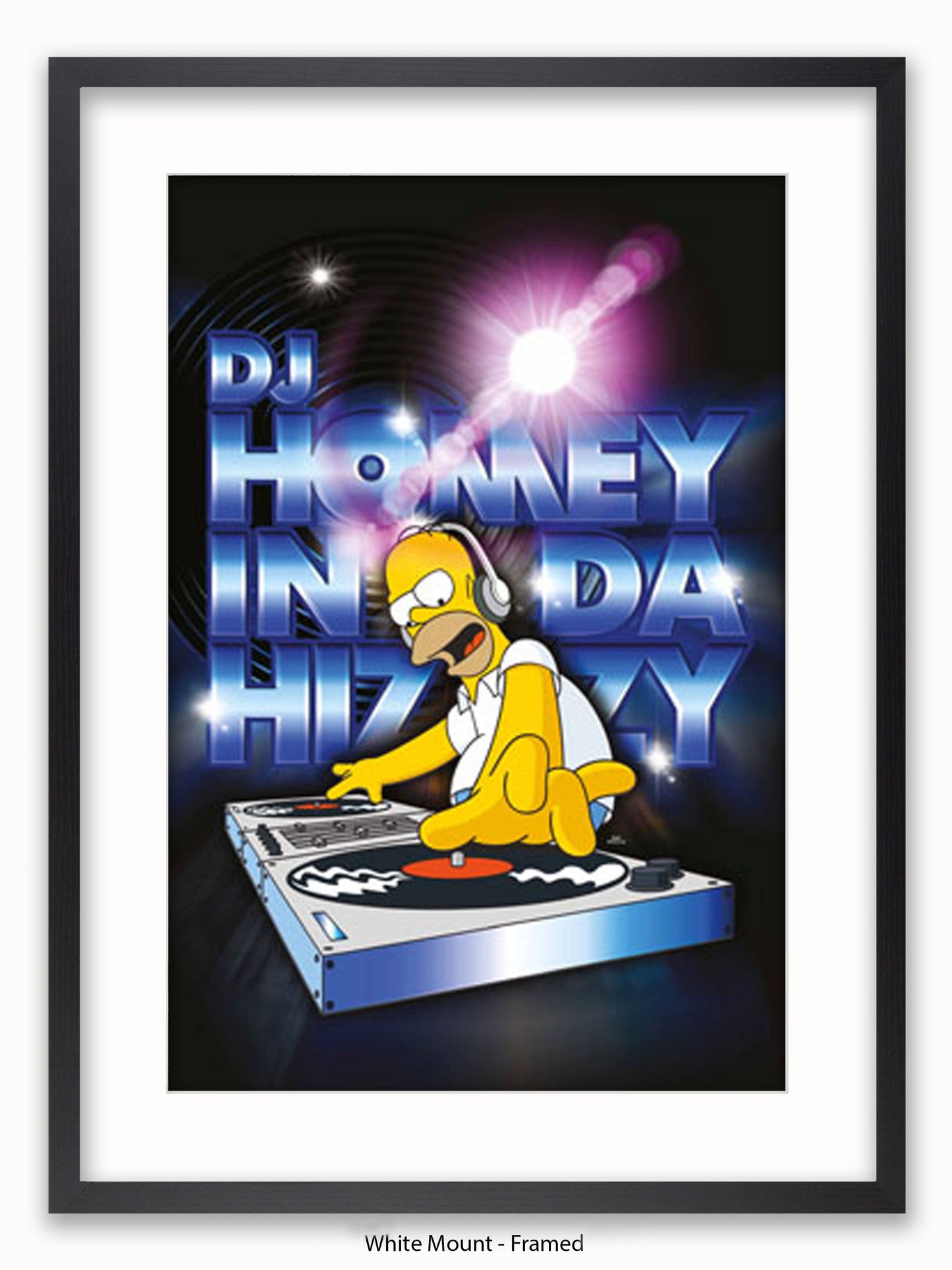 Simpsons Homer DJ Poster