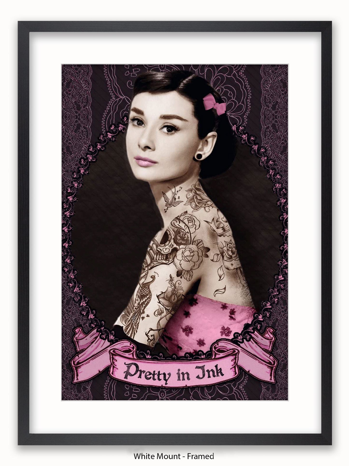 Audrey Hepburn Pretty In Ink Poster