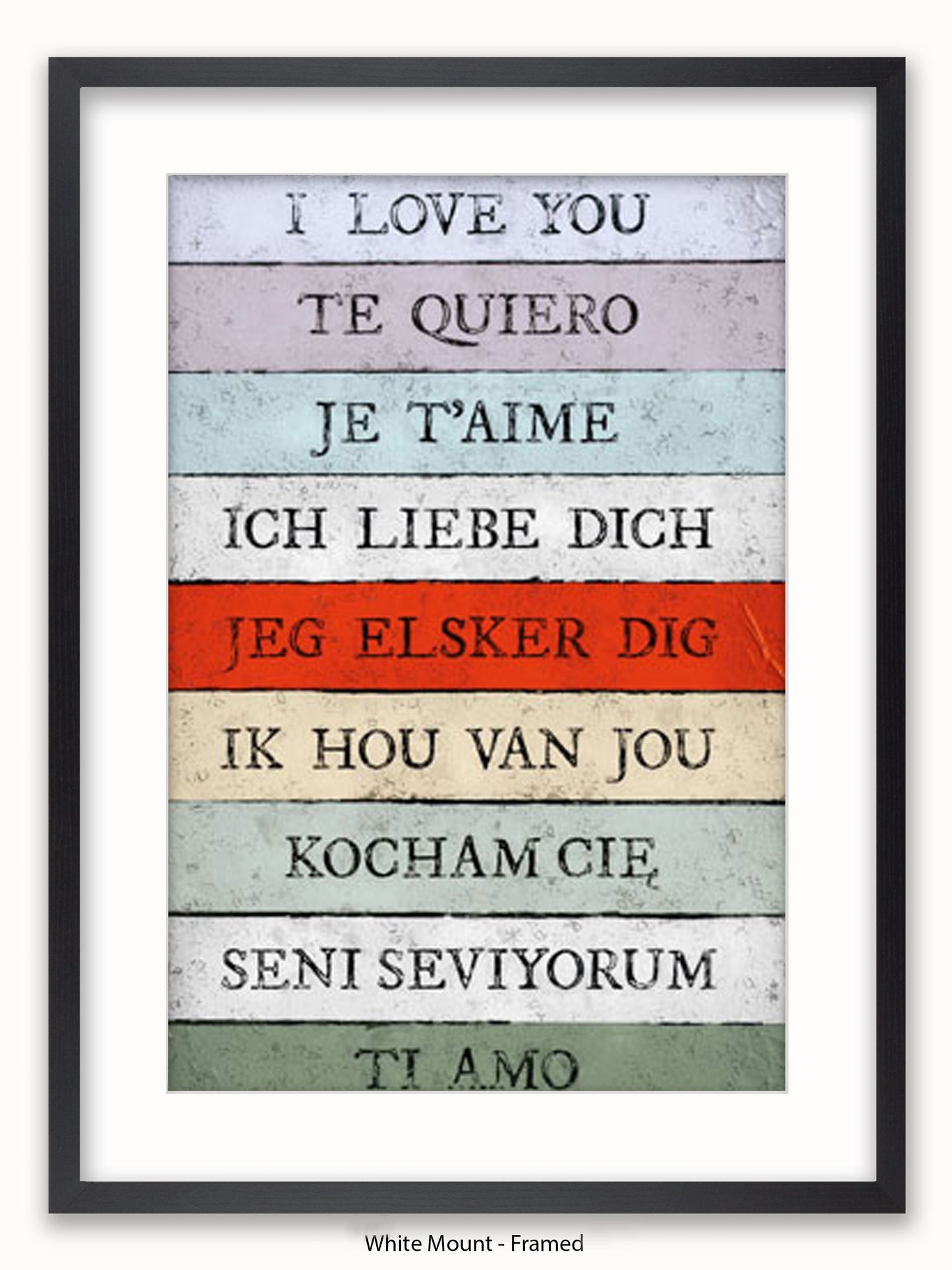 I Love You Languages Poster