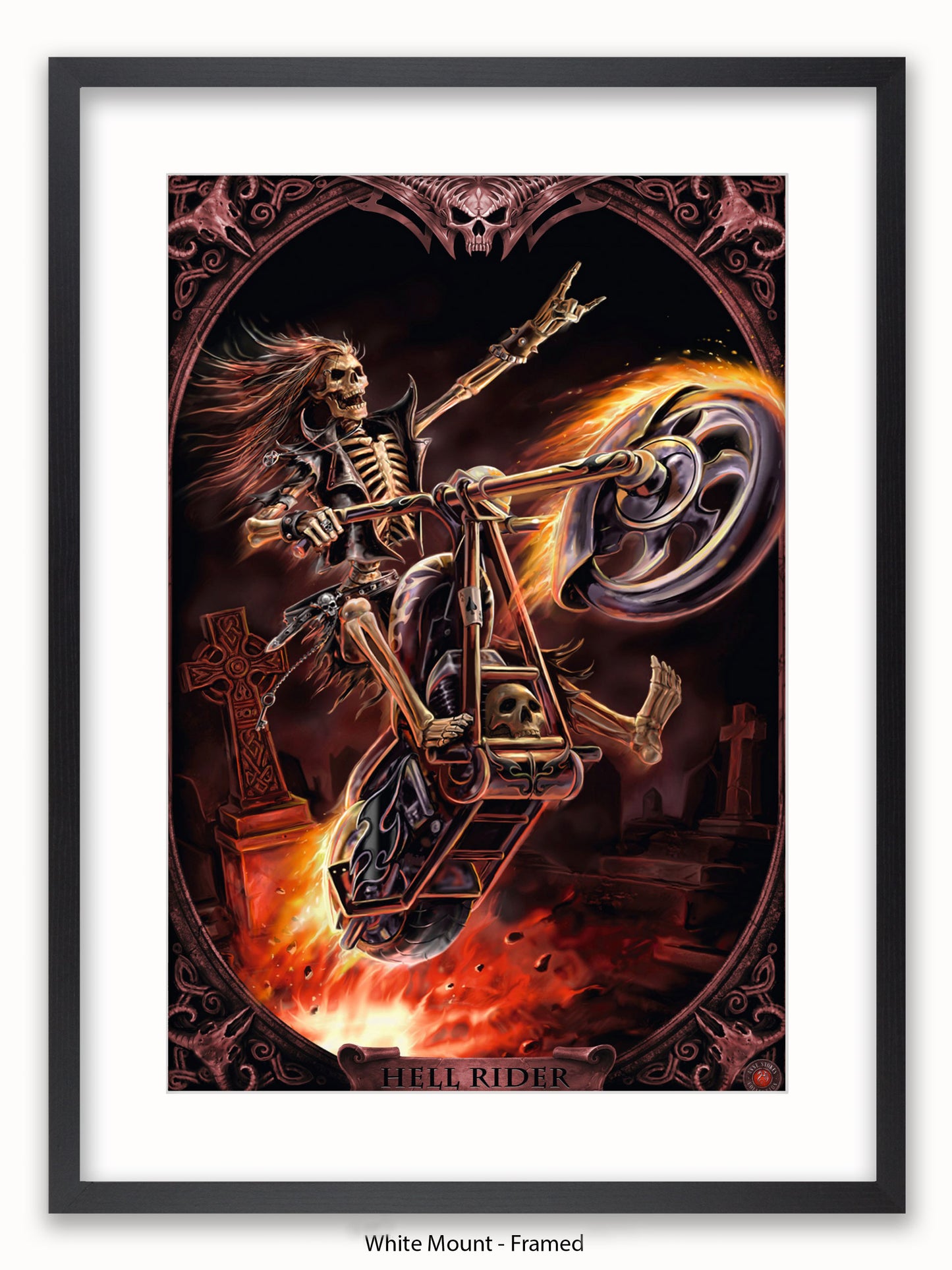 Anne Stokes Hellrider Poster