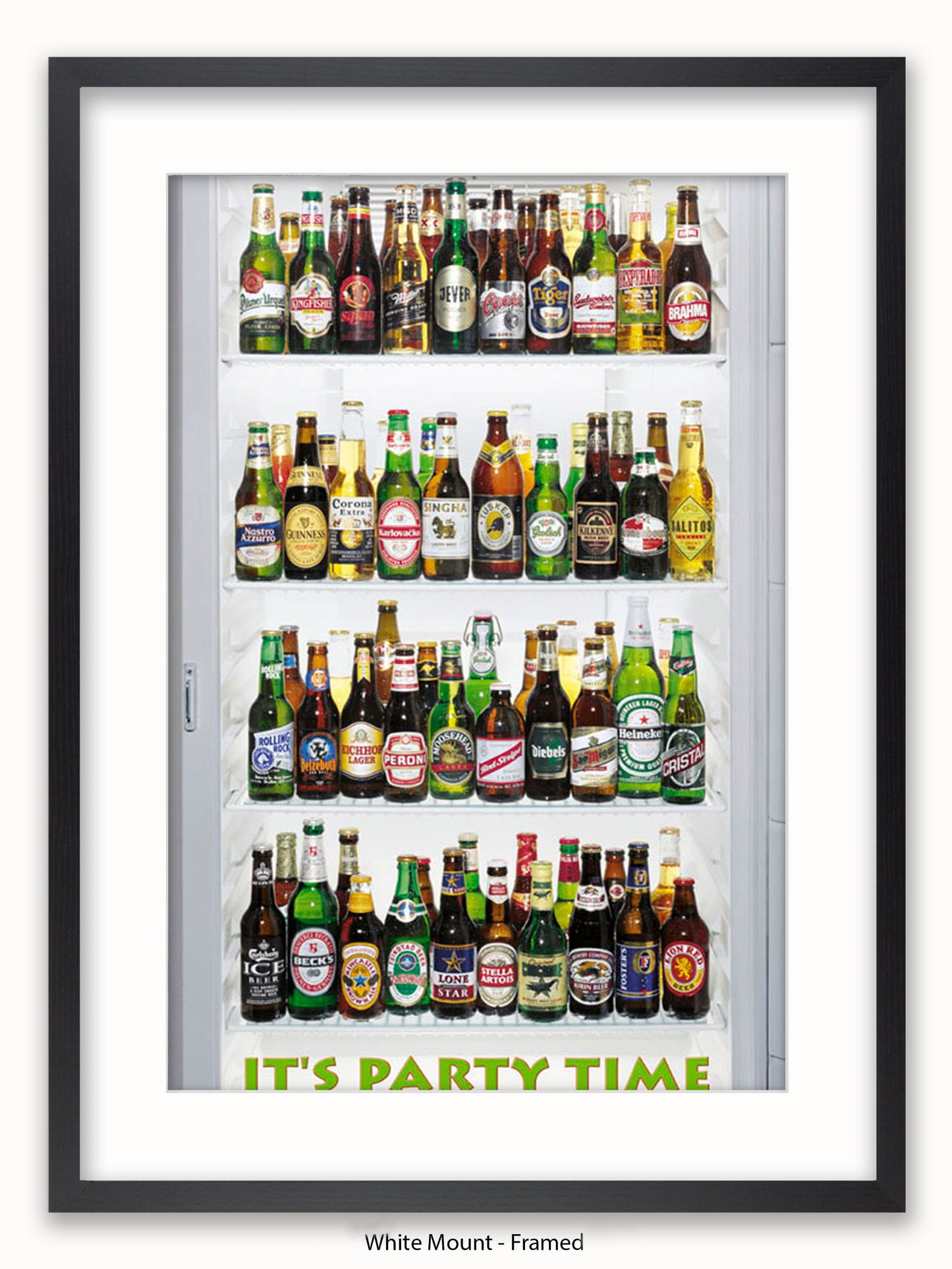 Beer It's Party Time Poster