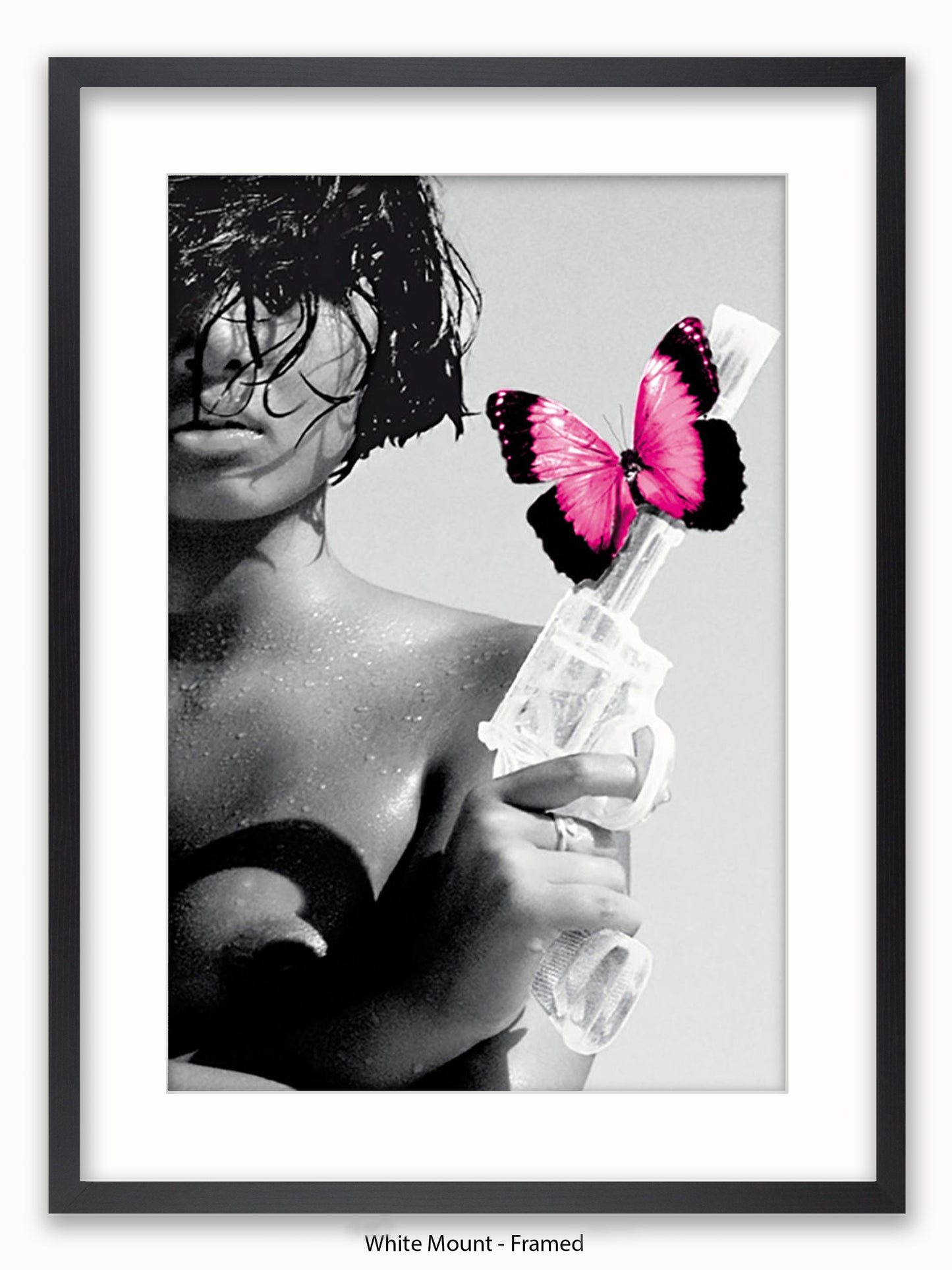 Killing Me Softly Pink Butterfly Poster