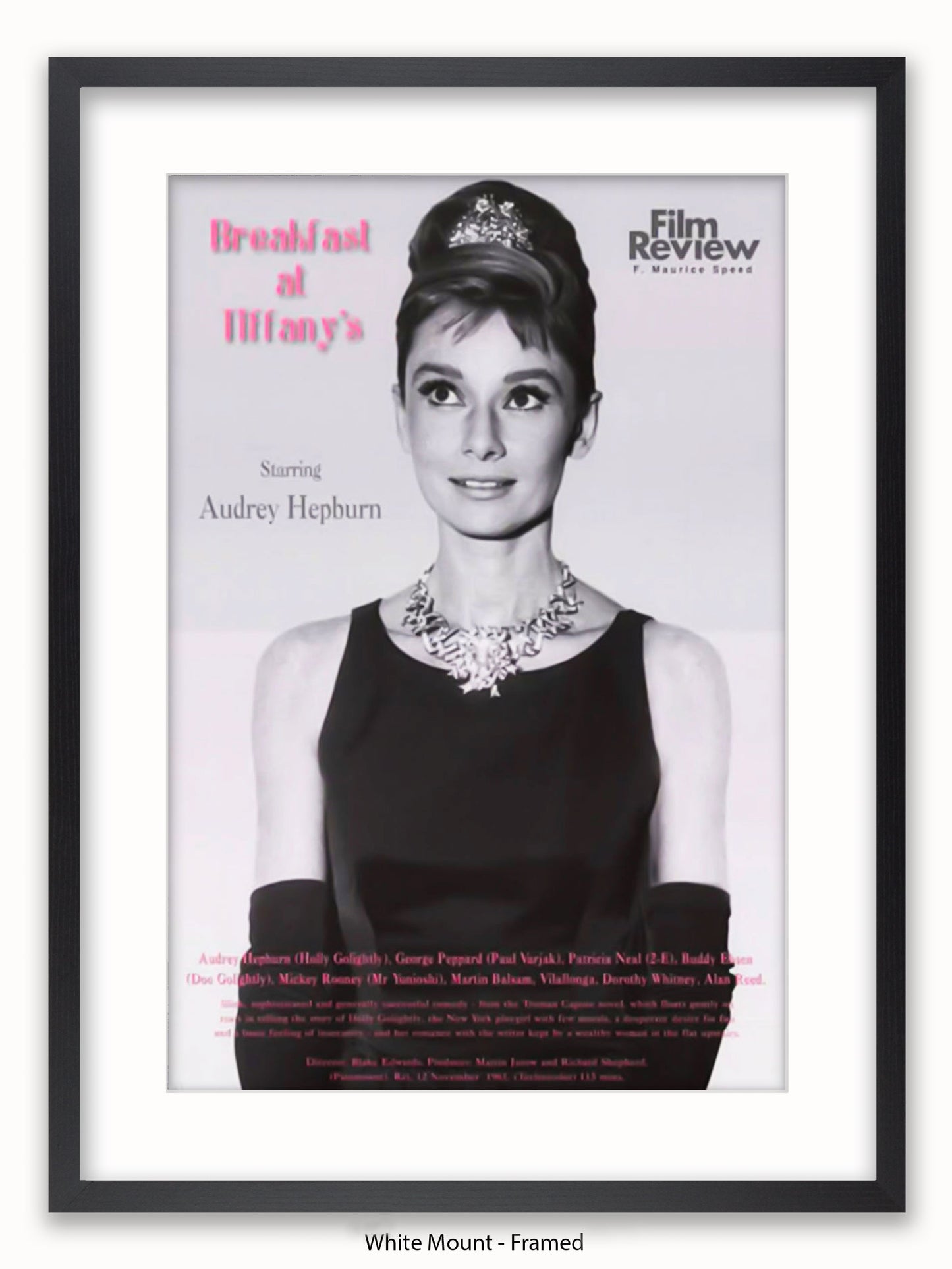 Audrey Hepburn Breakfast At Tiffany's Film Review Poster